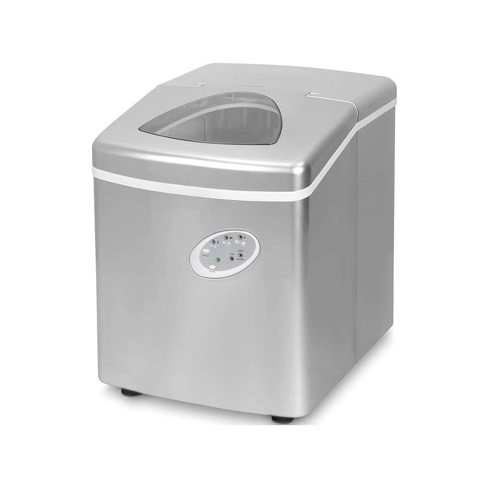 Portable Countertop Ice Maker Machine - Self-Cleaning Electric Ice Cube Maker with Scoop & Basket - Makes 12 Ice Cubes in 12 Minutes, 66 lbs Daily - Perfect for Home, Office, RV, and Parties