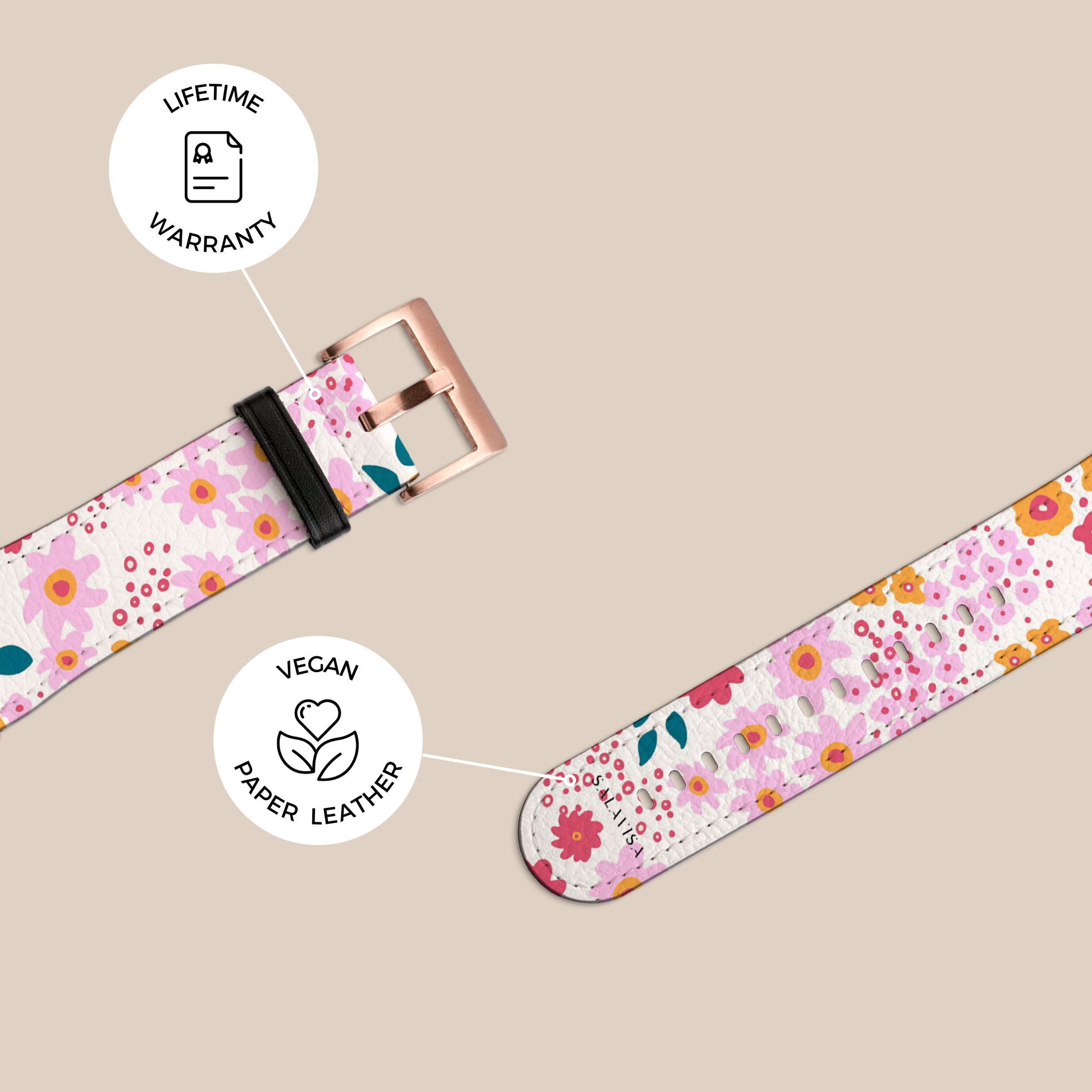 Ditsy Floral Galaxy Watch Band - Stylish & Comfortable Replacement Strap for Samsung Galaxy Watch - Perfect for Workouts, Office & Everyday Wear