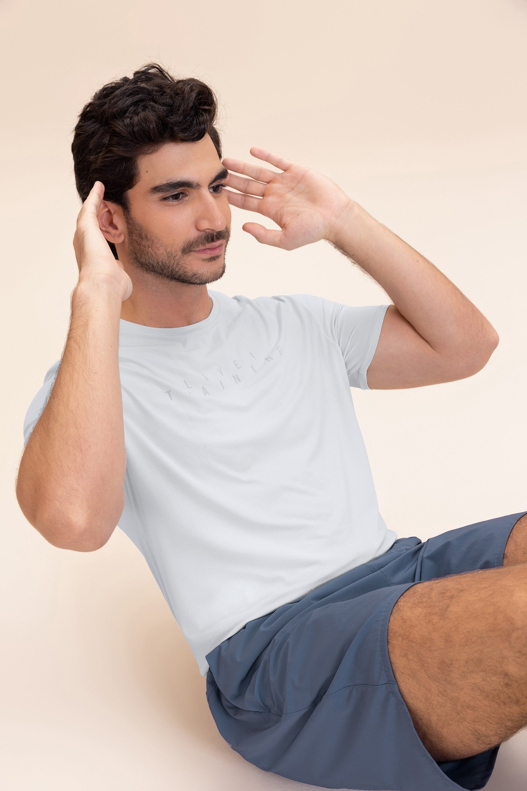 Comfy LIVE! Men's Training T-Shirt - Breathable & Moisture-Wicking Workout Tee for Gym, Running & Casual Wear