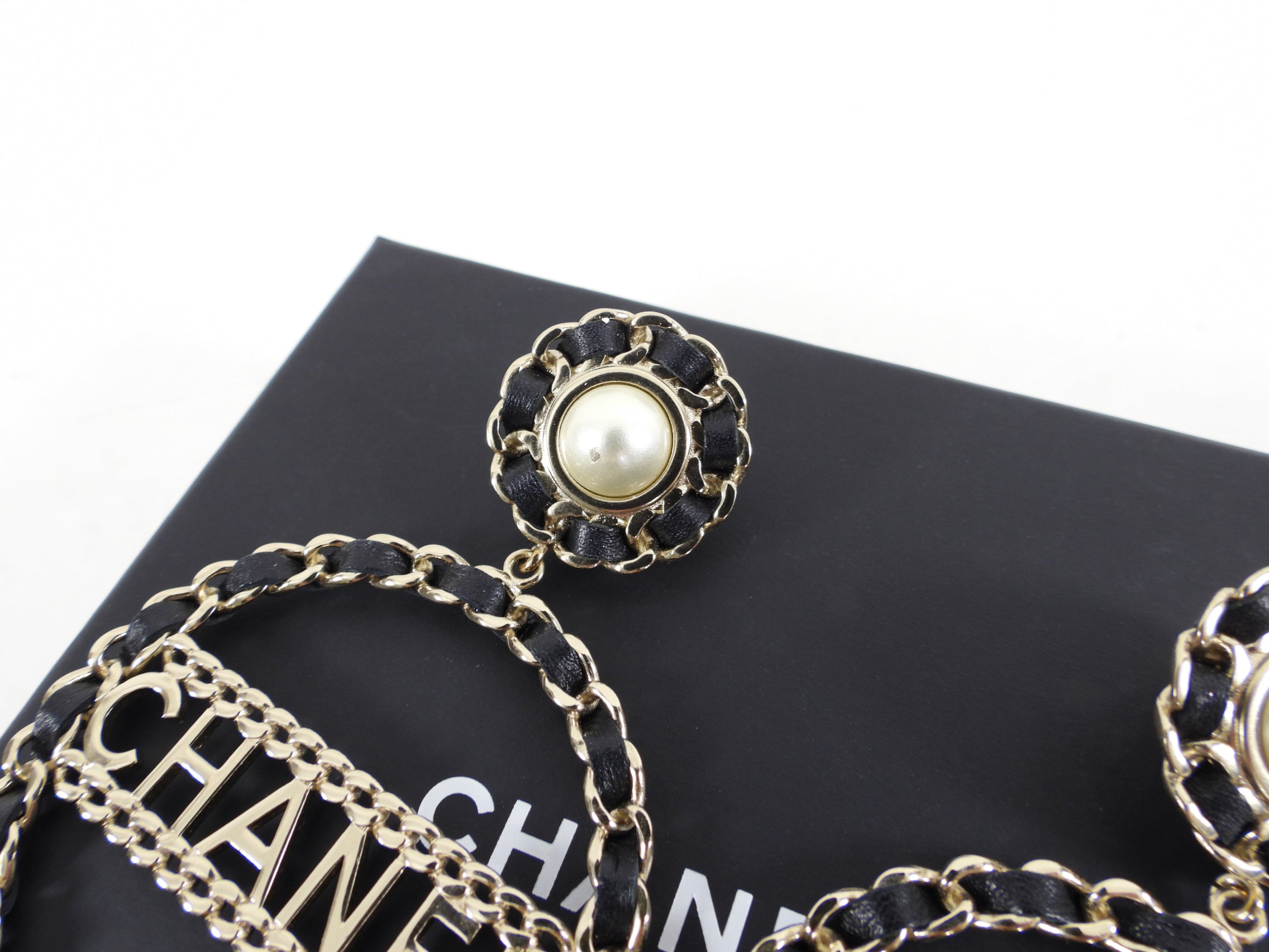 Chanel 2018 XL Braided Logo Runway Earrings - Luxury Fashion Jewelry for Women, Perfect for Parties, Weddings & Special Occasions