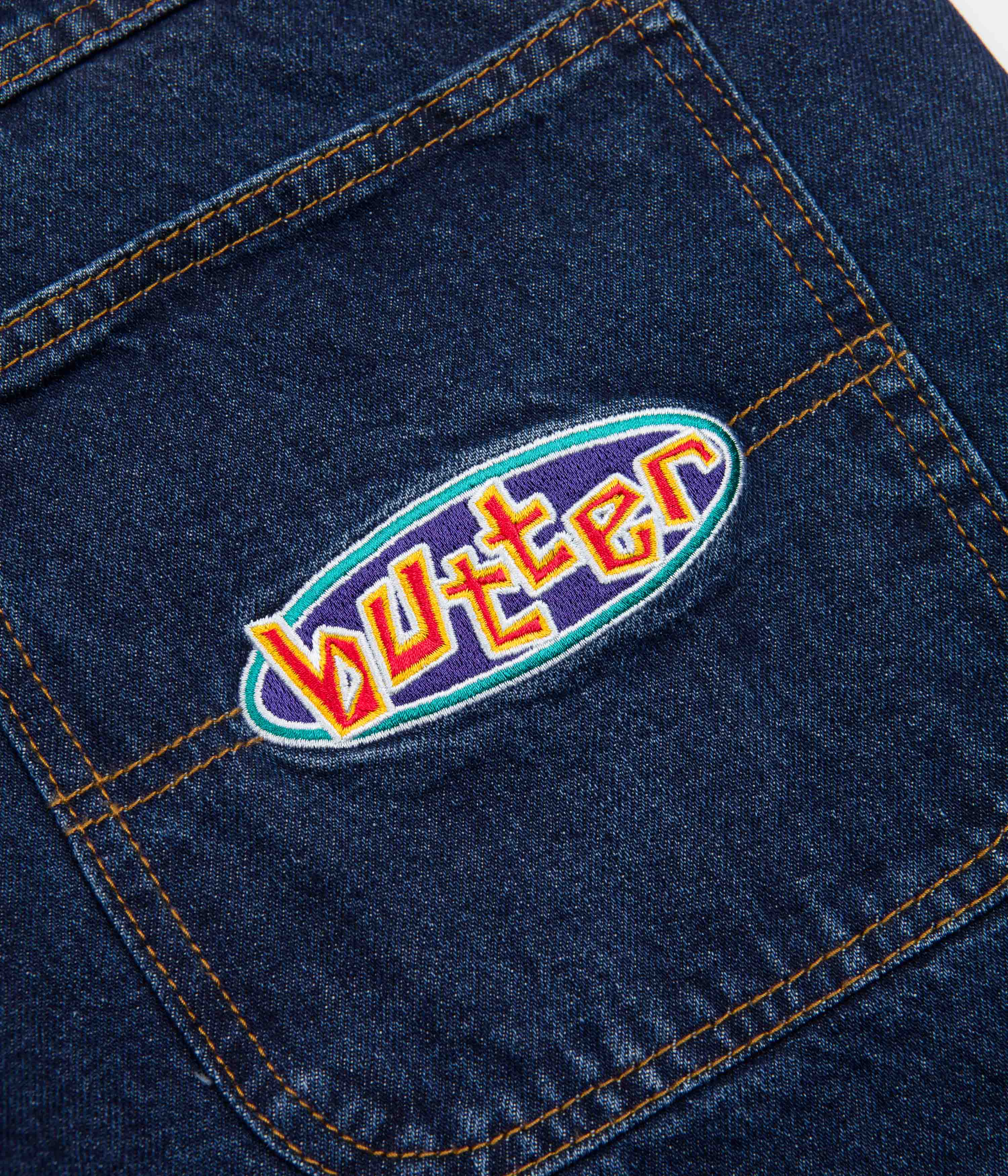 Butter Goods Scattered Jeans - Dark Indigo Denim Pants for Men | Casual Streetwear & Everyday Wear