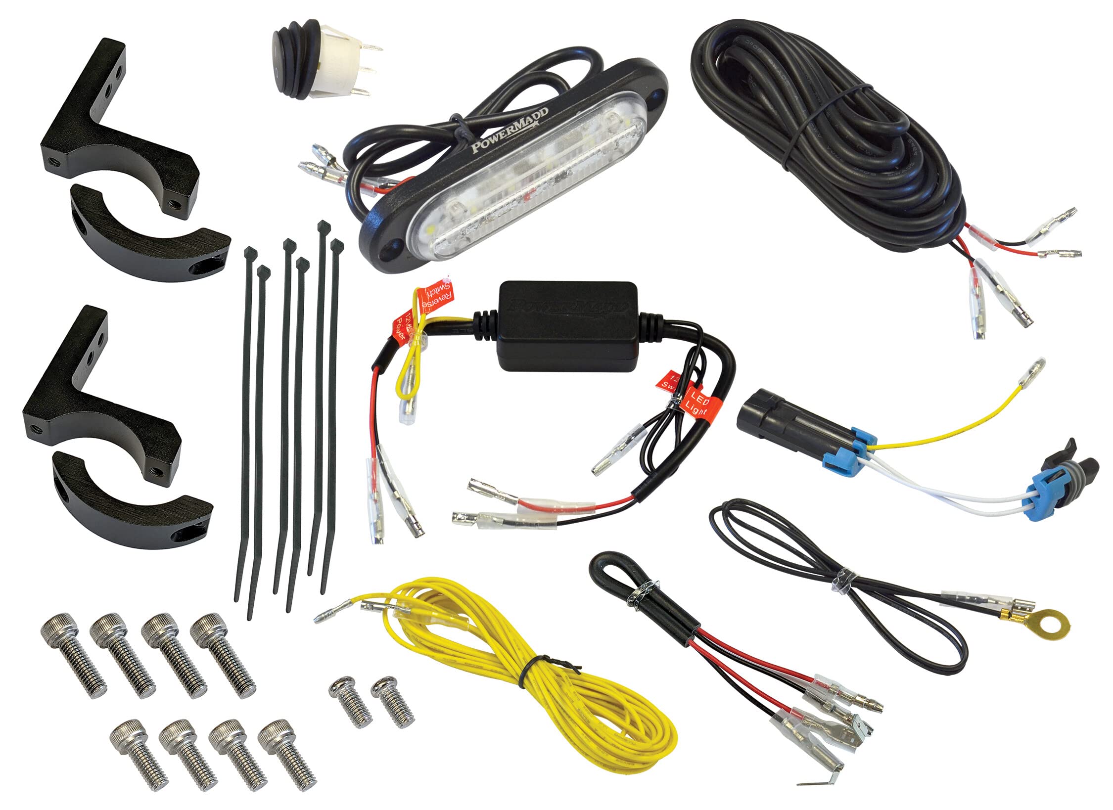 Polaris ATV Automatic Reverse LED Light Kit by PowerMadd - Model 66007 - Bright Backup Lighting for Off-Road Vehicles & Night Riding