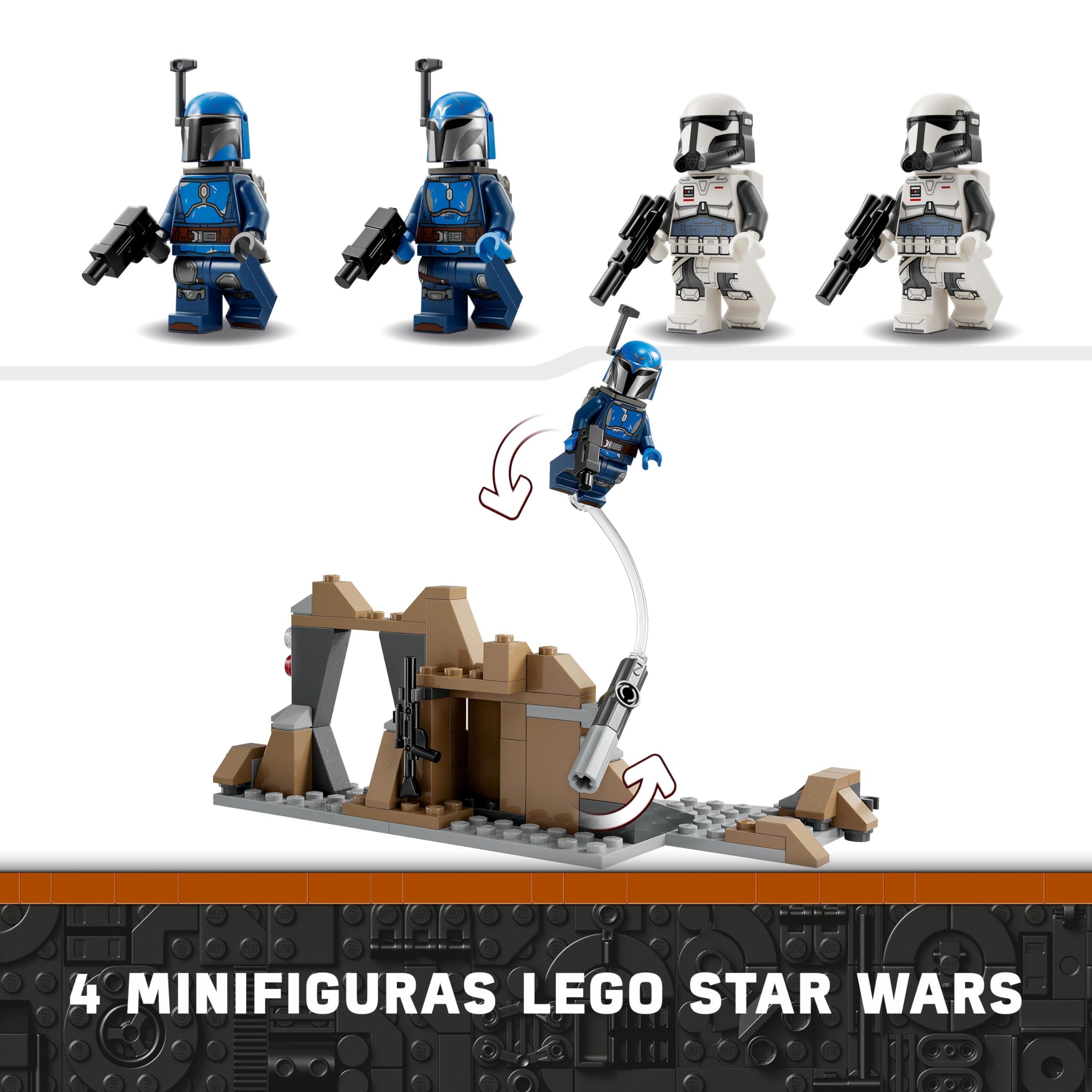 LEGO Star Wars The Mandalorian Battle Pack: Ambush on Mandalore 75373 | Building Toy Set with Minifigures | Collectible Gift for Kids Ages 6+ | Perfect for Star Wars Fans, Creative Play & Display