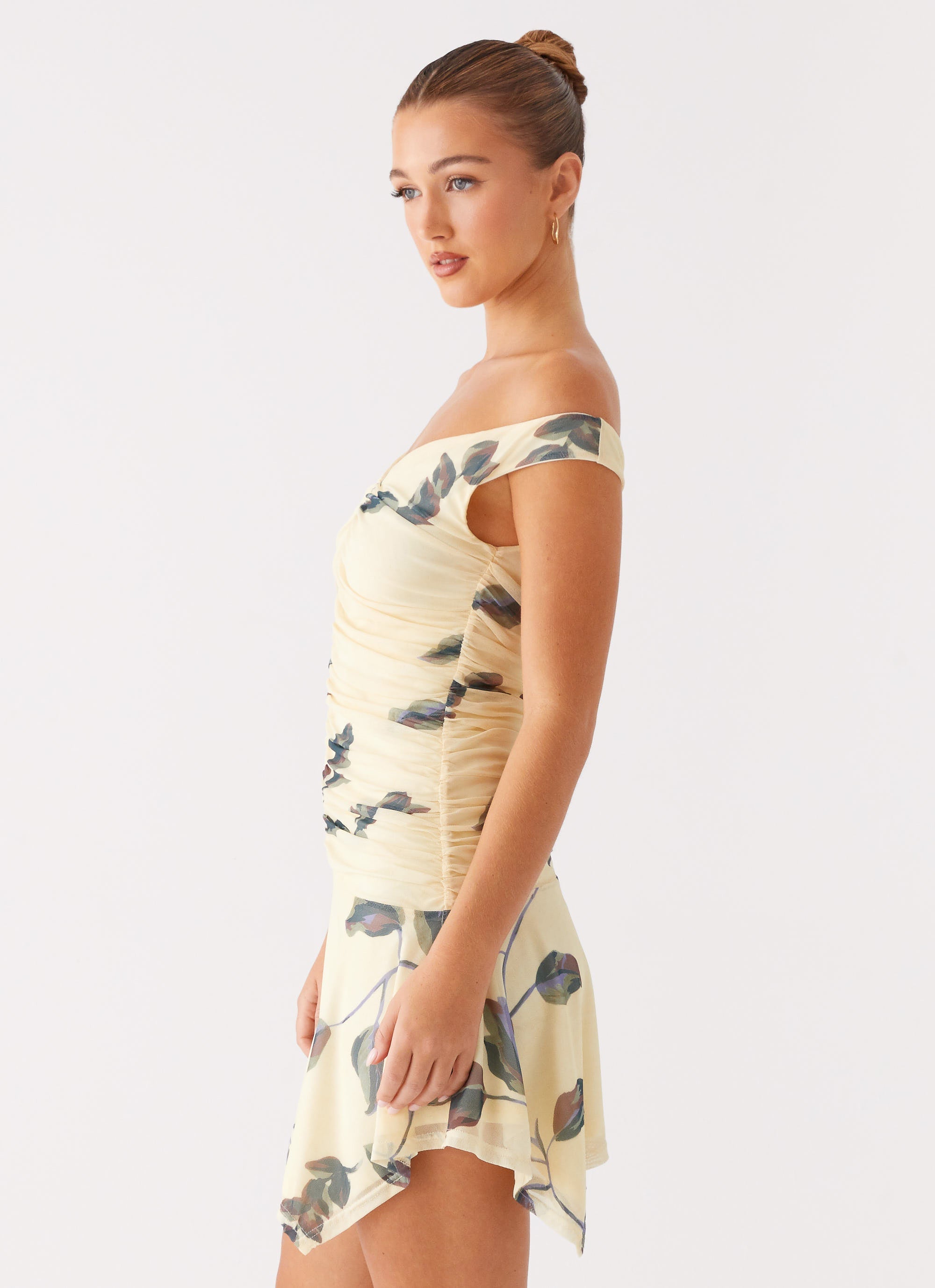 Josette Mini Dress in Buttercream Bliss - Elegant Summer Party & Wedding Guest Outfit for Women