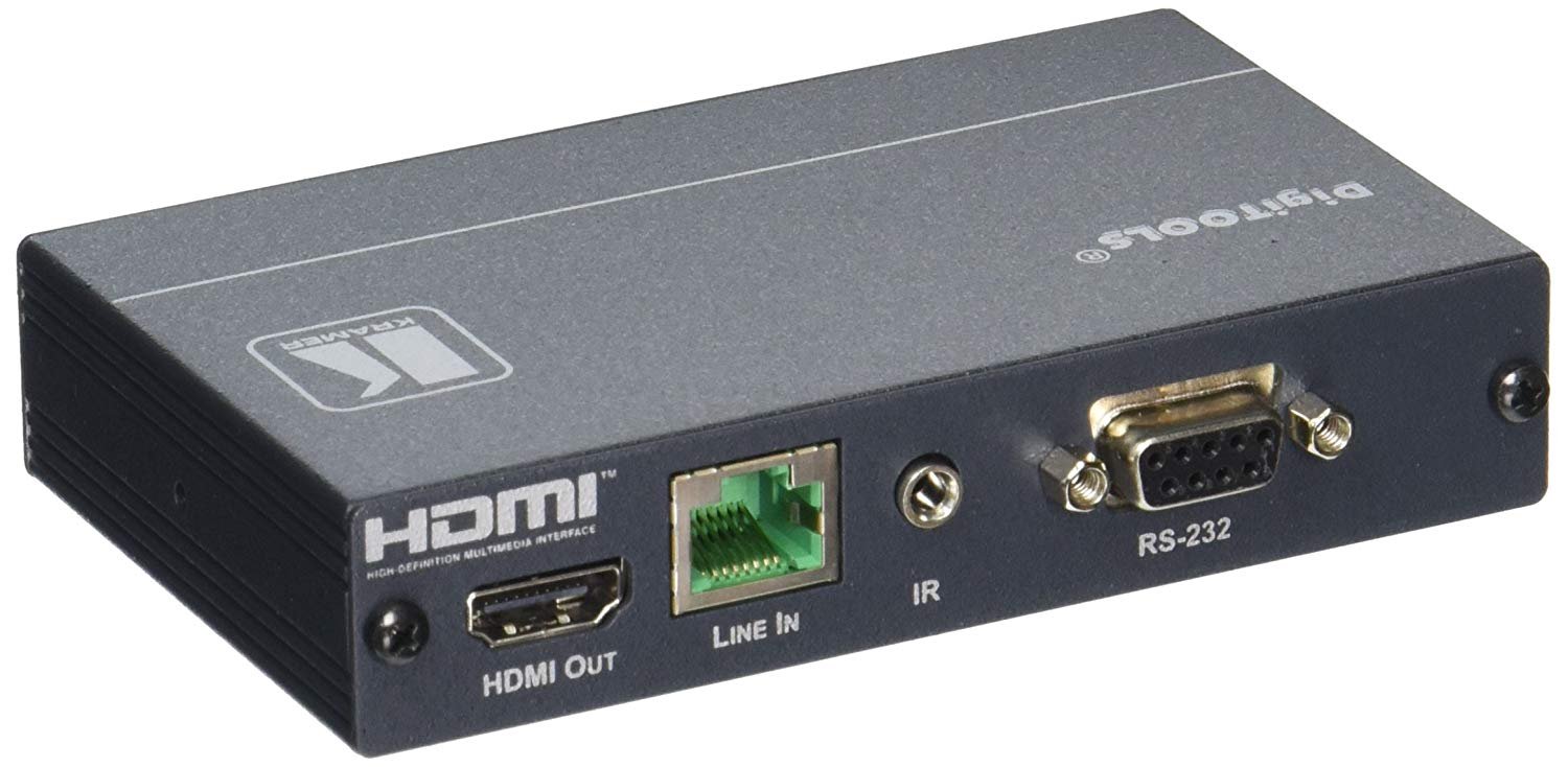 Kramer Electronics TP-574 HDMI HDCP 2.2 Receiver with RS-232 & IR Over PoC - Long Range 4K Video Distribution for Home Theater & Commercial AV Systems