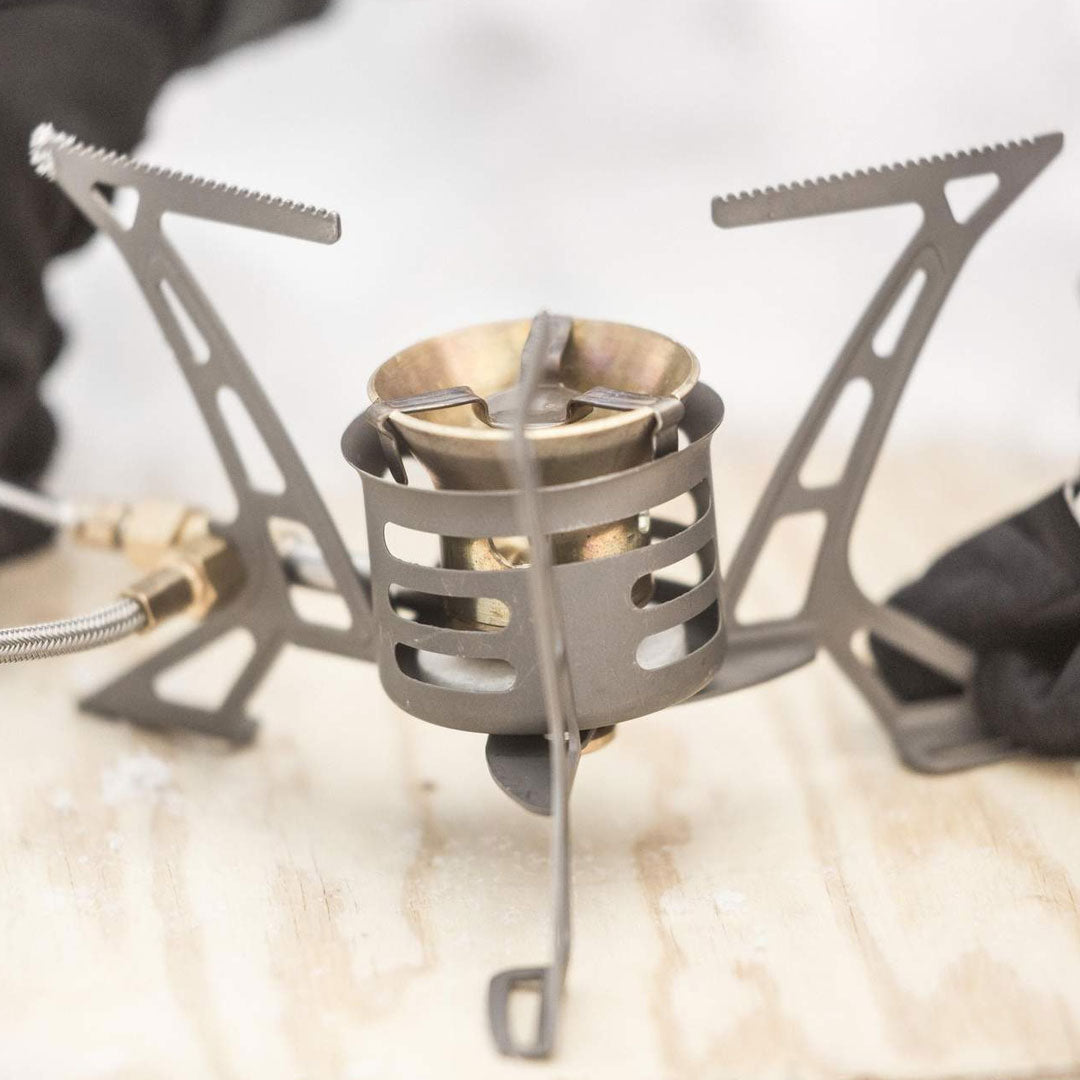 Primus OmniLite Ti Expedition Multifuel Stove - Lightweight Titanium Camping Stove for Backpacking, Hiking & Outdoor Adventures