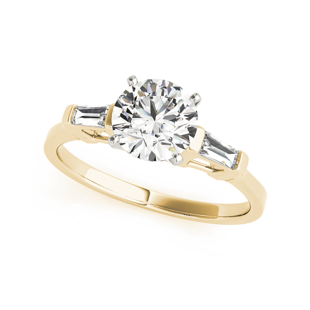 0.7 CTW Round Brilliant Cut Past Present Future Diamond Engagement Ring for Women - Perfect for Proposals, Anniversaries & Weddings