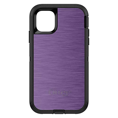 Purple Stainless Steel Image Print On Black Case