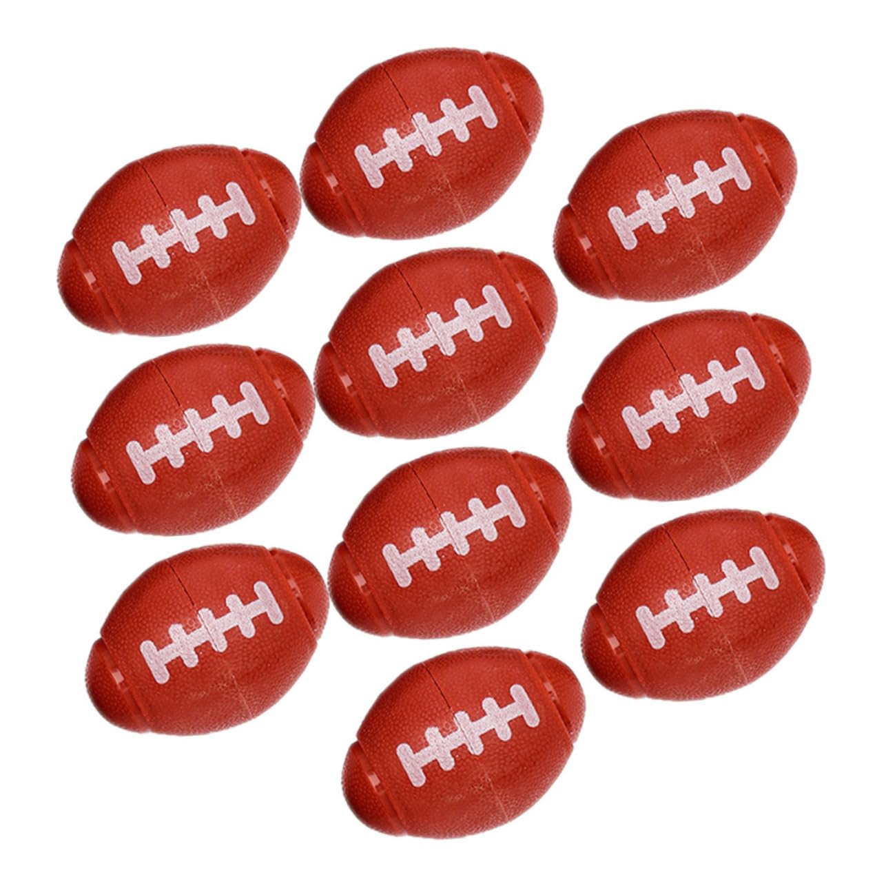 10-Piece Mini Rugby Finger Fidget Toys - Stress Relief Sensory Balls for Kids & Adults - Bulk Football Sports Toys for Anxiety Relief, Office, Classroom & Travel Use