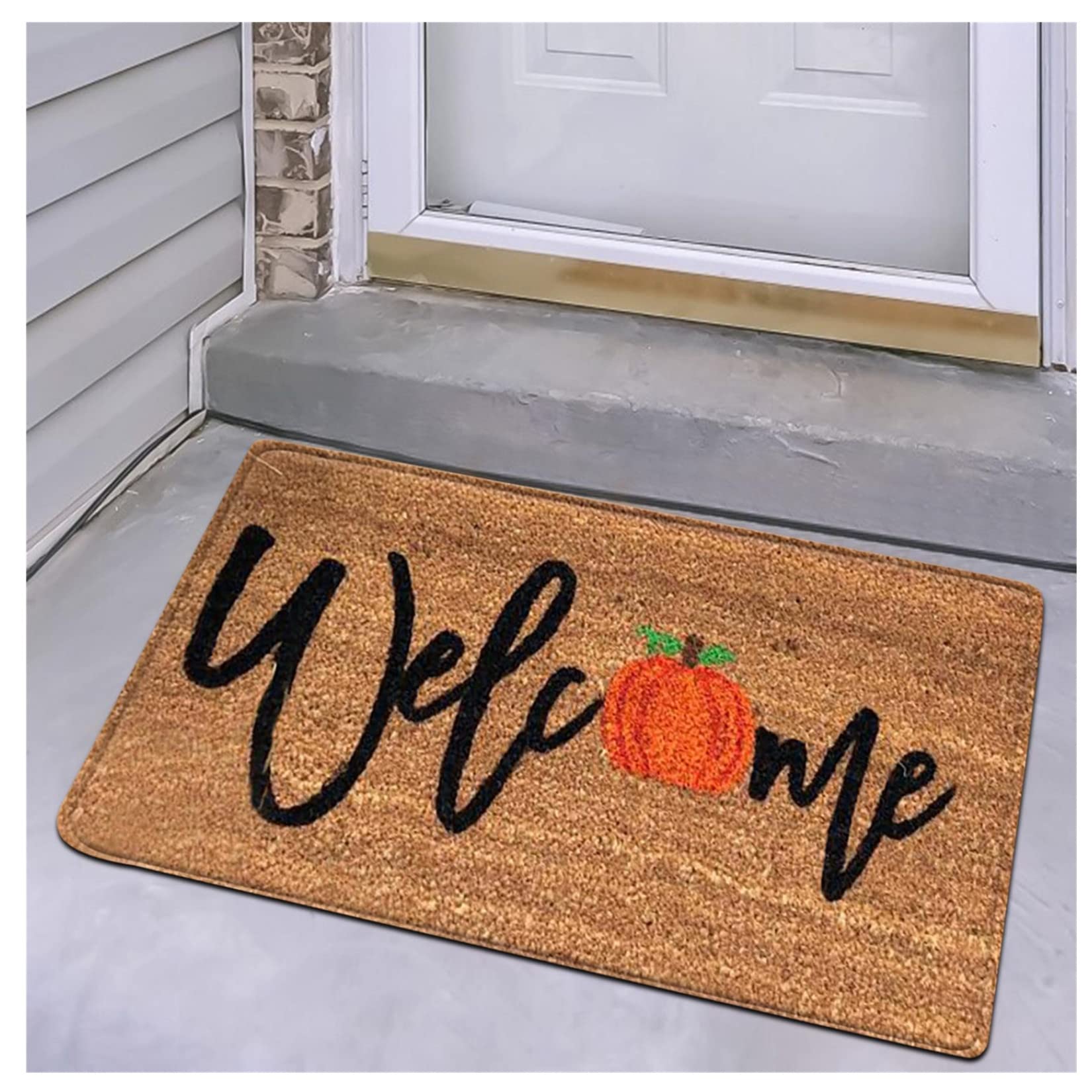 Creative Halloween Doormat - Non-Slip Absorbent Floor Mat for Indoor/Outdoor Use - Cartoon Design for Front Door, Hallway, Kitchen & Shoe Cleaning - Soft Low-Profile Foot Mat Perfect for Home Decor & Seasonal Decorations