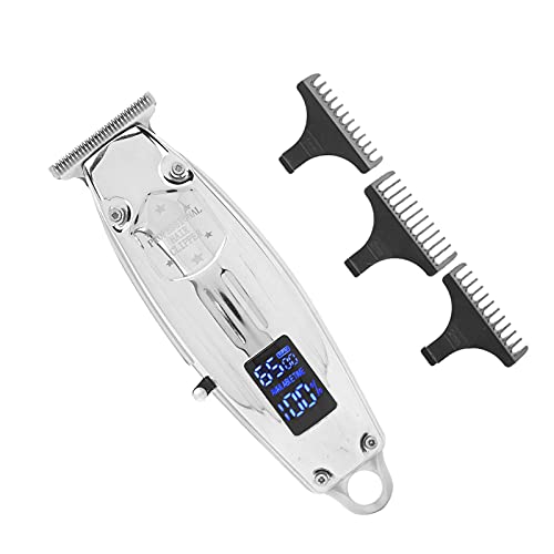 Professional Hair Trimmer for Men - Electric Hair Clipper & Styling Tool for Salon, Home & Travel - Silver | Perfect for Beard Trimming, Haircuts & Personal Grooming