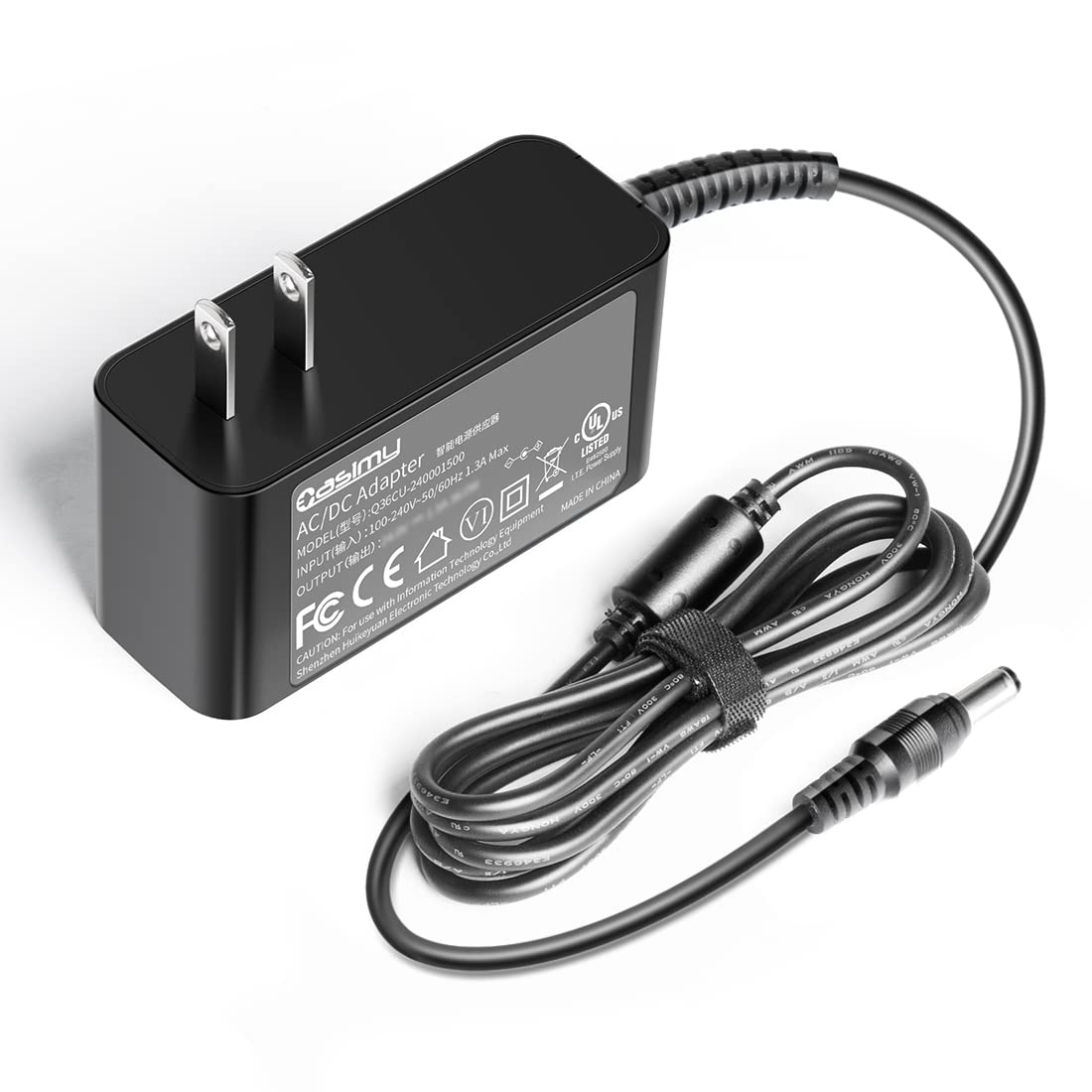 CASIMY 24V 1A/0.5A AC Adapter Power Supply - Universal Charger for LED Lights, CCTV Cameras, WiFi Cameras, GPS, Routers, Speakers | Perfect for Home Security, Holiday Decorations & Office Electronics