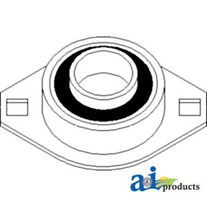 A&I Flanged Bearing for RH Grain Trough Auger & Grain Elevator Headshaft - Heavy Duty Replacement Bearing for Agricultural Equipment - Perfect for Grain Handling Systems and Farm Machinery Maintenance