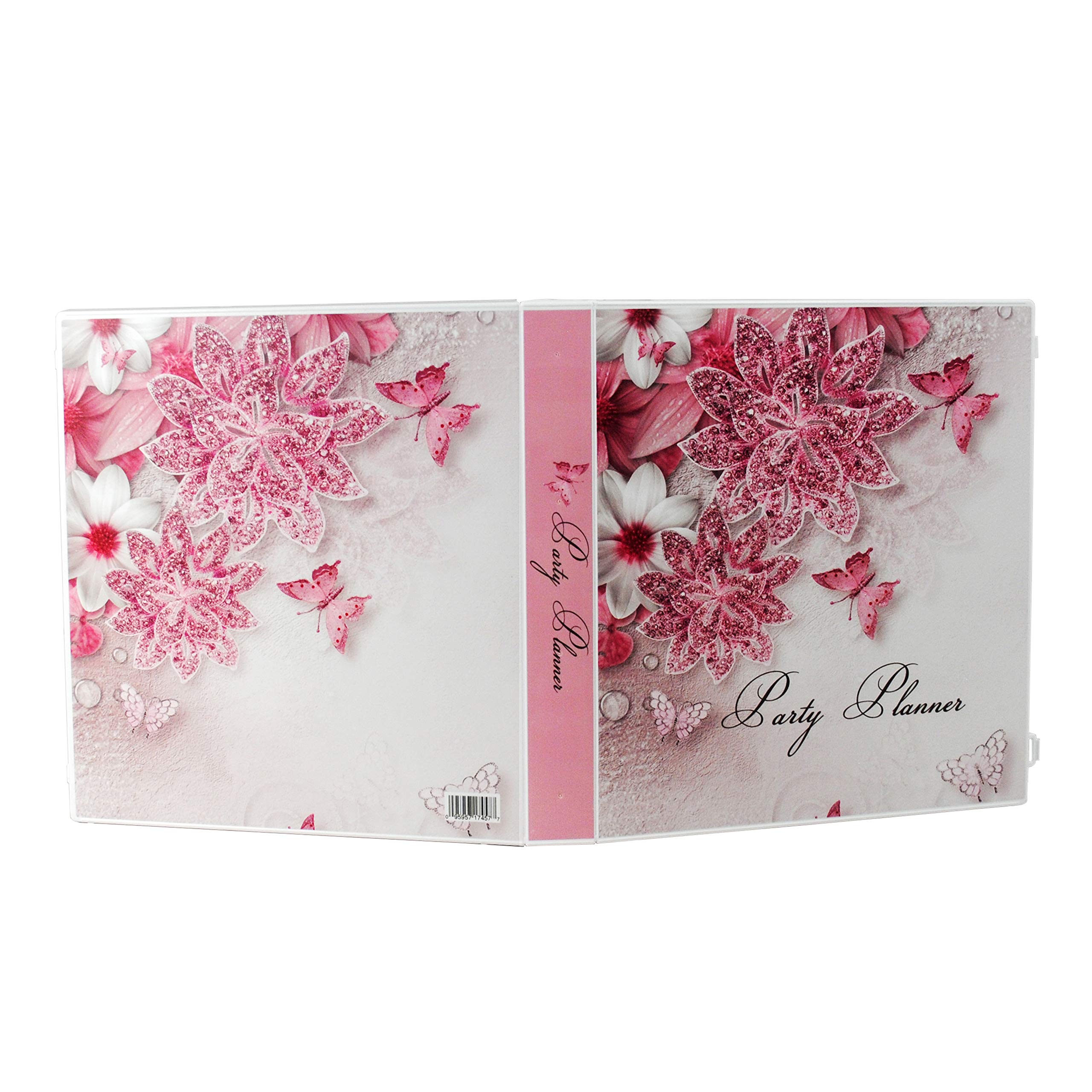 UniKeep Party Planner Organizer - Pink Floral Design for Birthday, Wedding & Event Planning | Perfect for Bridal Showers, Baby Showers & Special Occasions