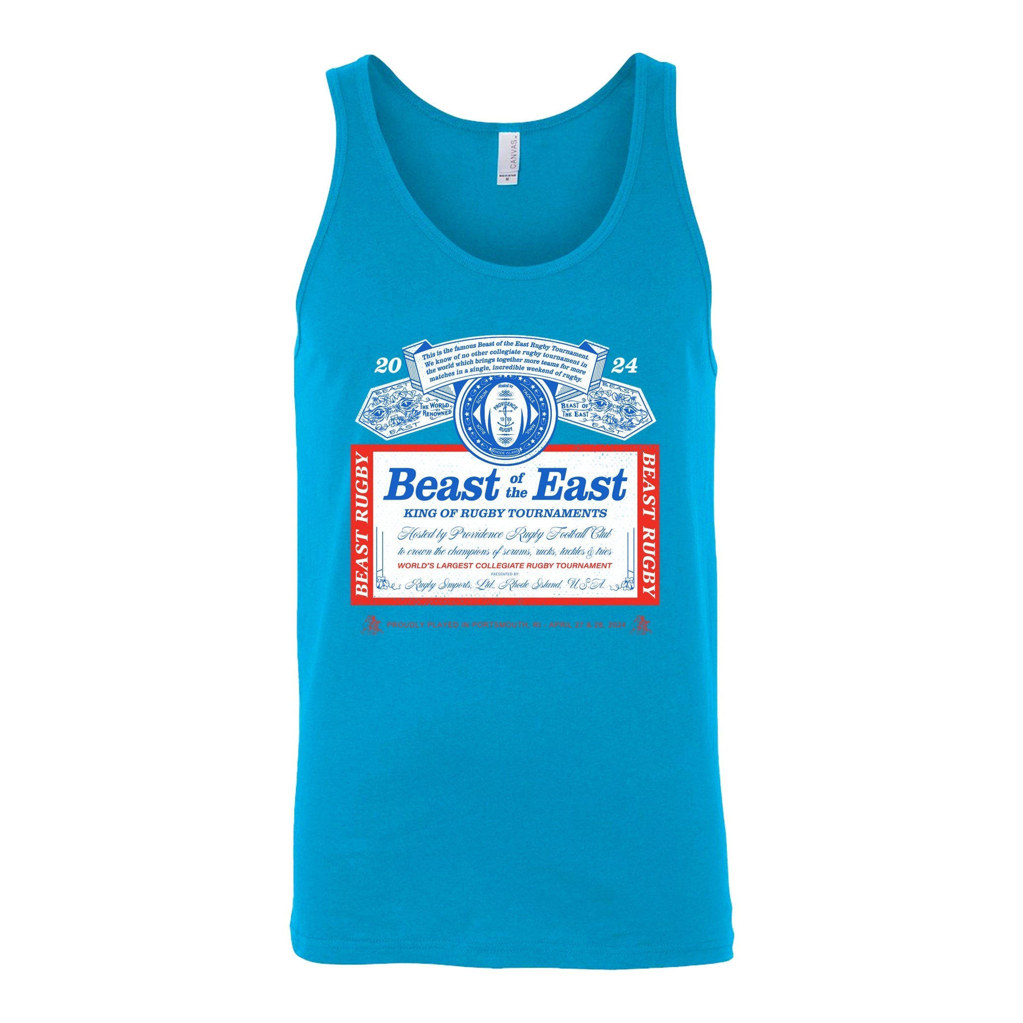 BOE '24 King of Rugby Tank Top - Breathable Quick-Dry Performance Shirt for Rugby Training & Sports - Perfect for Rugby Matches, Gym Workouts, and Outdoor Activities