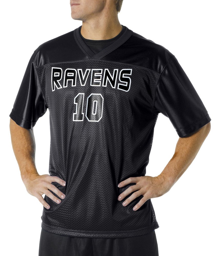 A4 Fan Jersey - Black, 2XL - Comfortable & Stylish Sports Apparel for Football, Basketball & Casual Wear