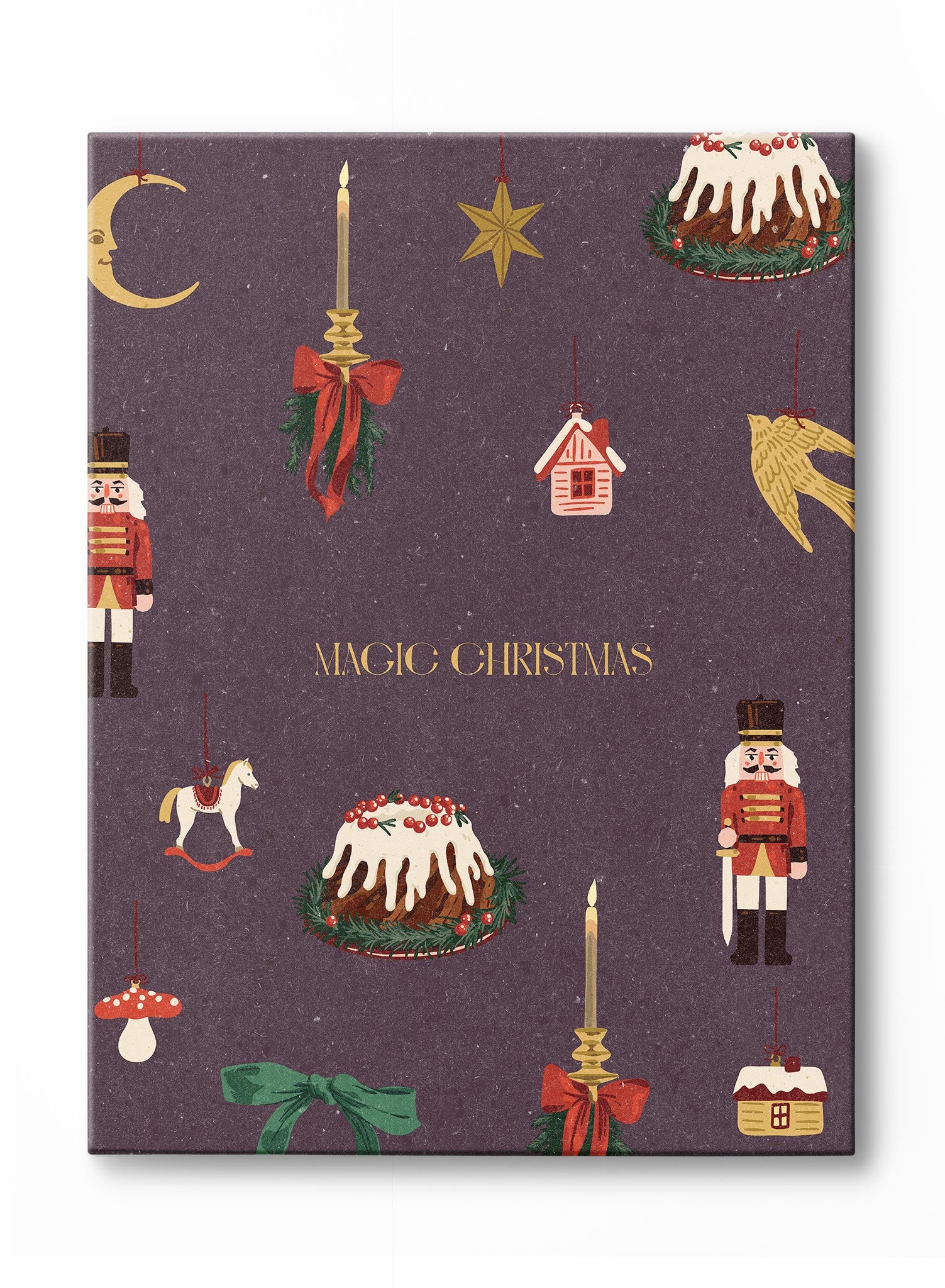 Christmas Magic Canvas Wall Art - Holiday Home Decor for Living Room, Bedroom & Office - Perfect for Festive Gifts & Seasonal Celebrations