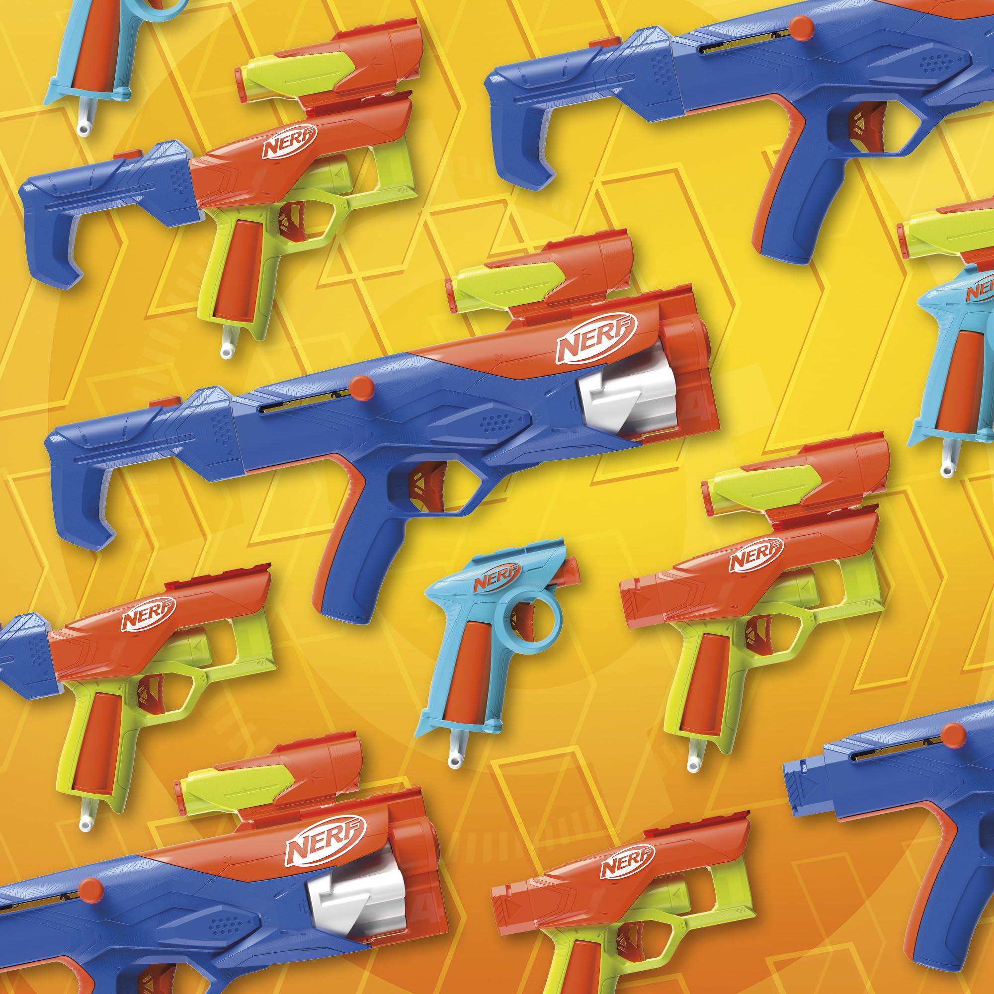 NERF N Series Gear Up Pack - 3X Blasters with 18 N1 Darts | Compatible with N Series Blasters Only | Perfect Gift for Kids Ages 8+ | Outdoor & Backyard Games | Birthday Party & Team Play Fun