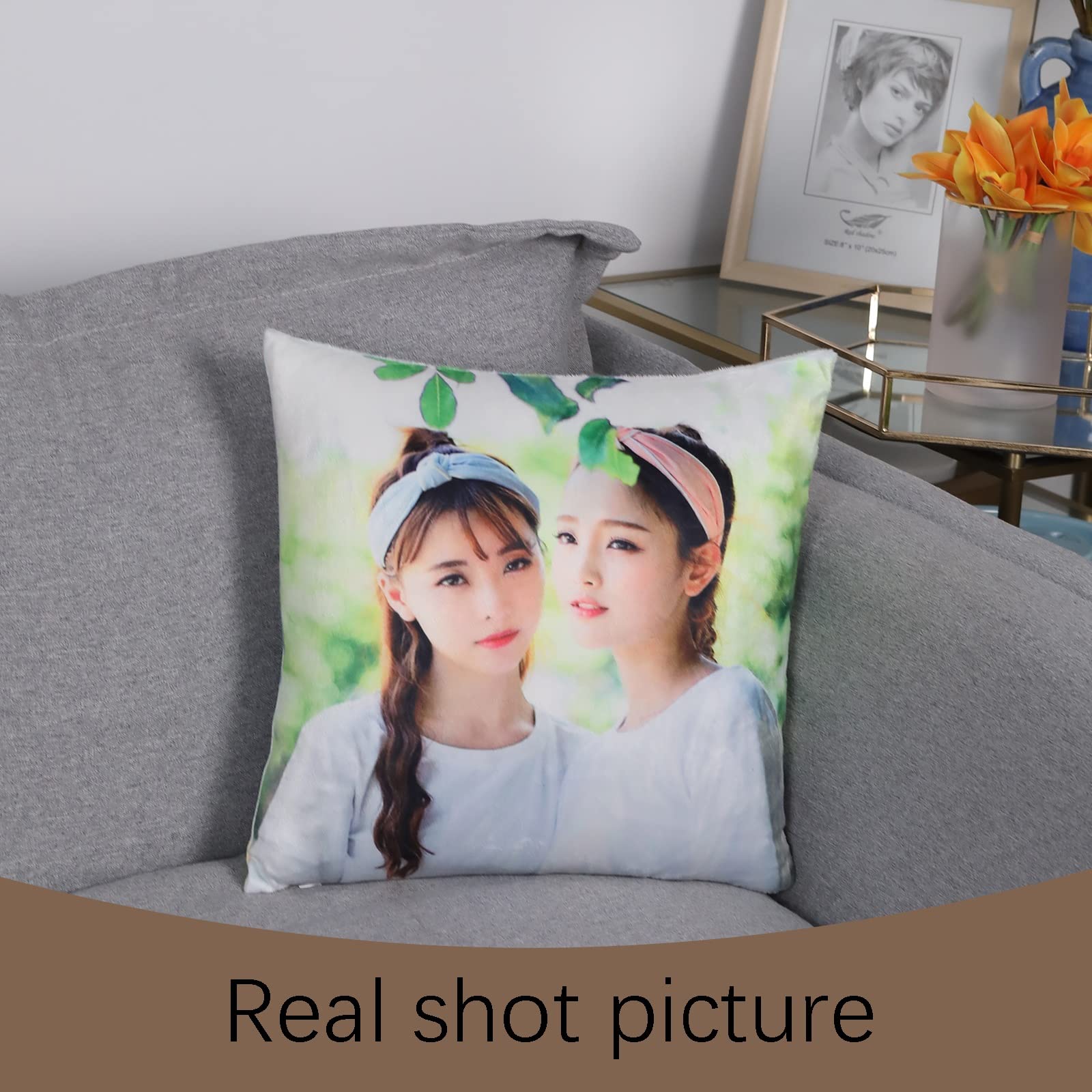 10-Pack 16x16 Inch White Sublimation Pillow Covers - Bulk Polyester Heat Transfer DIY Custom Photo Pillow Cases for Home Decor, Gifts & Personalized Bedding Accessories