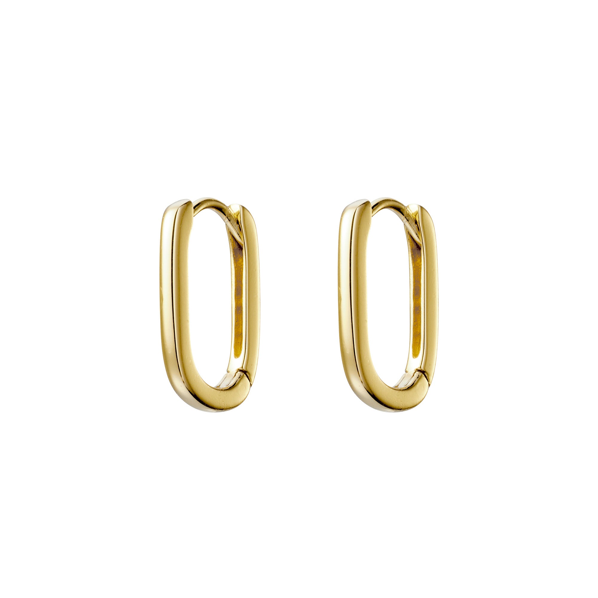 Eternity Huggies Medium Gold Hoop Earrings for Women - Hypoallergenic & Tarnish-Free - Perfect for Everyday Wear, Parties & Gifts
