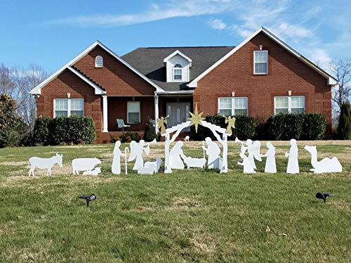 Outdoor Nativity Set - Waterproof Christmas Nativity Scene for Yard Decor, Garden & Patio - Perfect for Holiday Outdoor Displays & Church Decorations