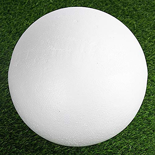 2 Pack 10-Inch White Foam Balls for DIY Crafts, Kids Art Projects, School Activities, Wedding & Birthday Party Decorations - Large Round Foam Spheres for Home Decor, Floral Arrangements, and Creative Designs