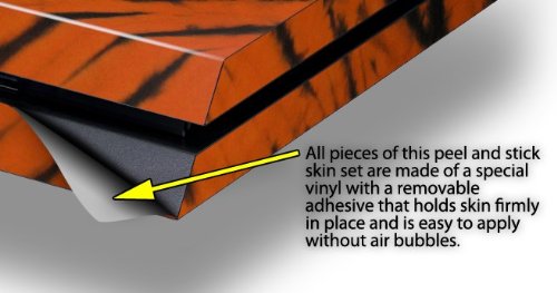 Tie Dye Bengal Side Stripes Decal Skin for Original PS4 Gaming Console - Custom Vinyl Sticker for Playstation 4 Cover Replacement - Perfect for Gaming Setups, Themed Rooms & Personalization