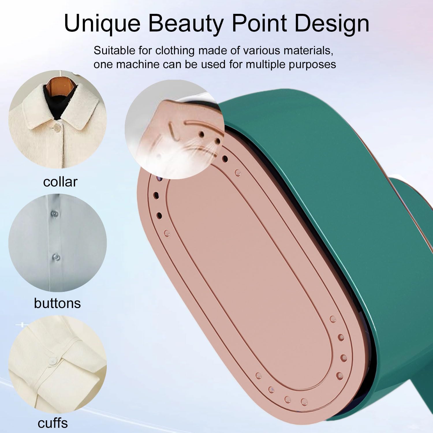 1000W Portable Travel Steamer for Clothes - 2-in-1 Handheld Garment Steamer | Compact & Powerful for Travel, College Dorm & Home Use | Quickly Remove Wrinkles from Shirts, Dresses & Suits
