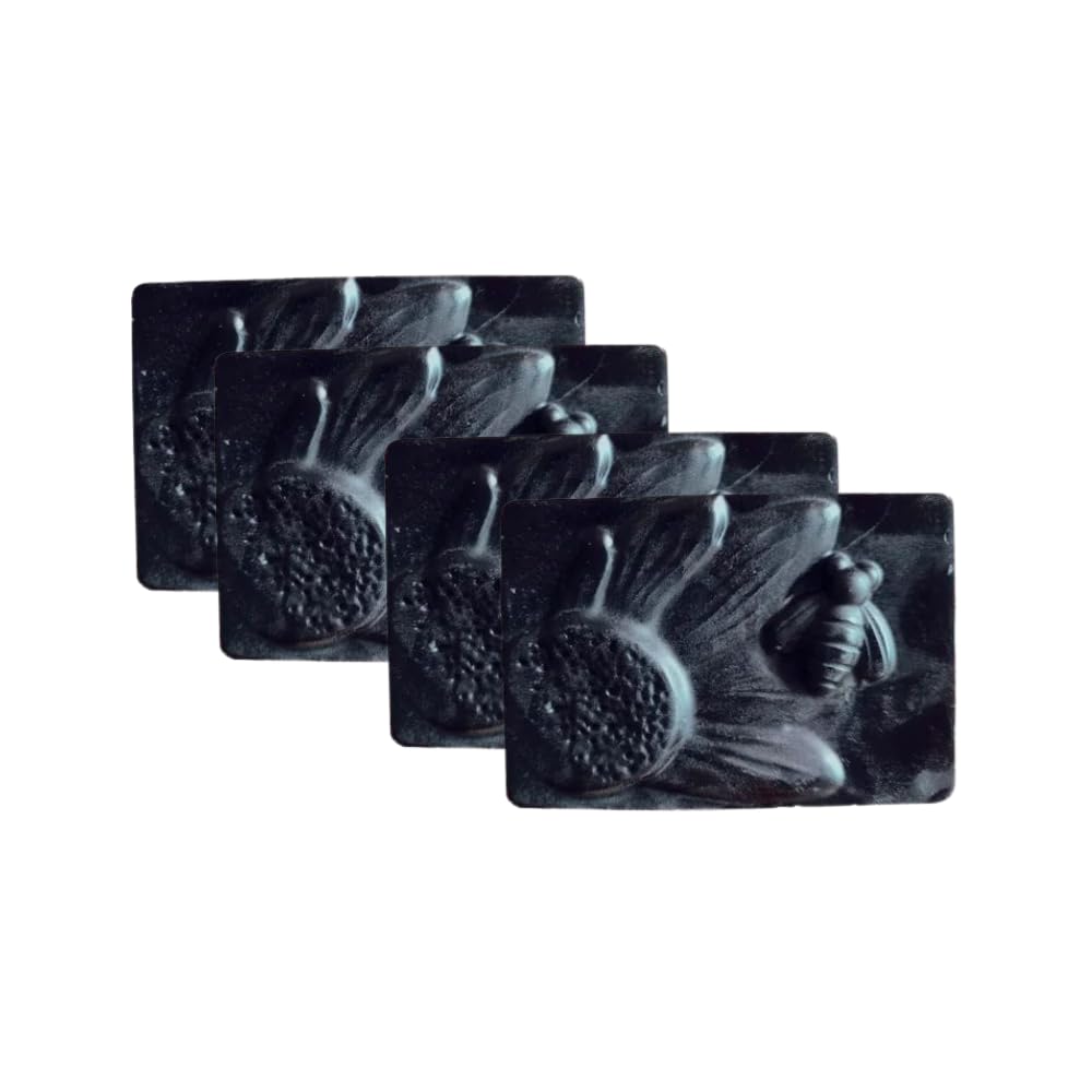 Organic Activated Charcoal Soap for Acne & Deep Cleansing - 100g (Pack of 4) | Handmade Natural Face & Body Soap for All Skin Types | Perfect for Daily Skincare & Detox Routine