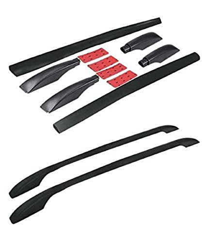 GOLSM Black Car Roof Rails for Chevy Aveo - Heavy Duty Drill-Free Installation, Universal Fit Cross Bars for Cargo & Luggage - Perfect for Road Trips, Camping & Outdoor Adventures