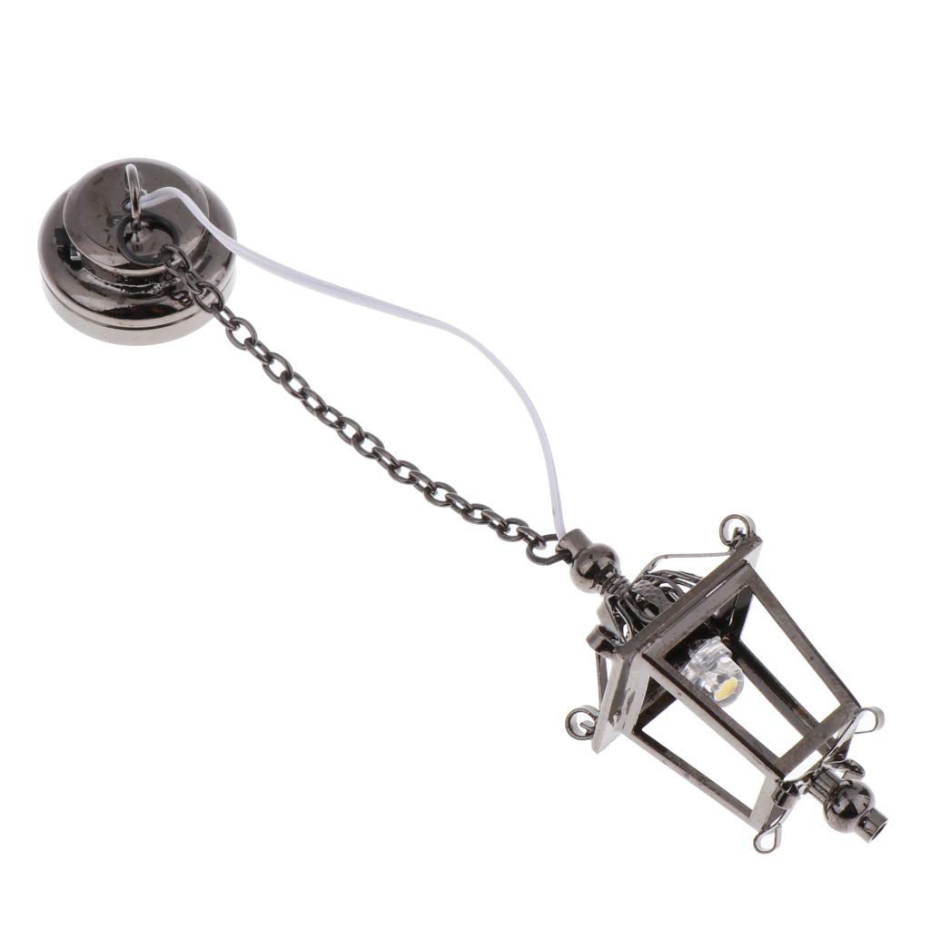 1:12 Miniature Metal LED Ceiling Lamp for Dollhouse - Tiny Room Lighting Decor, Perfect for Dollhouse, Model House, and DIY Miniature Projects
