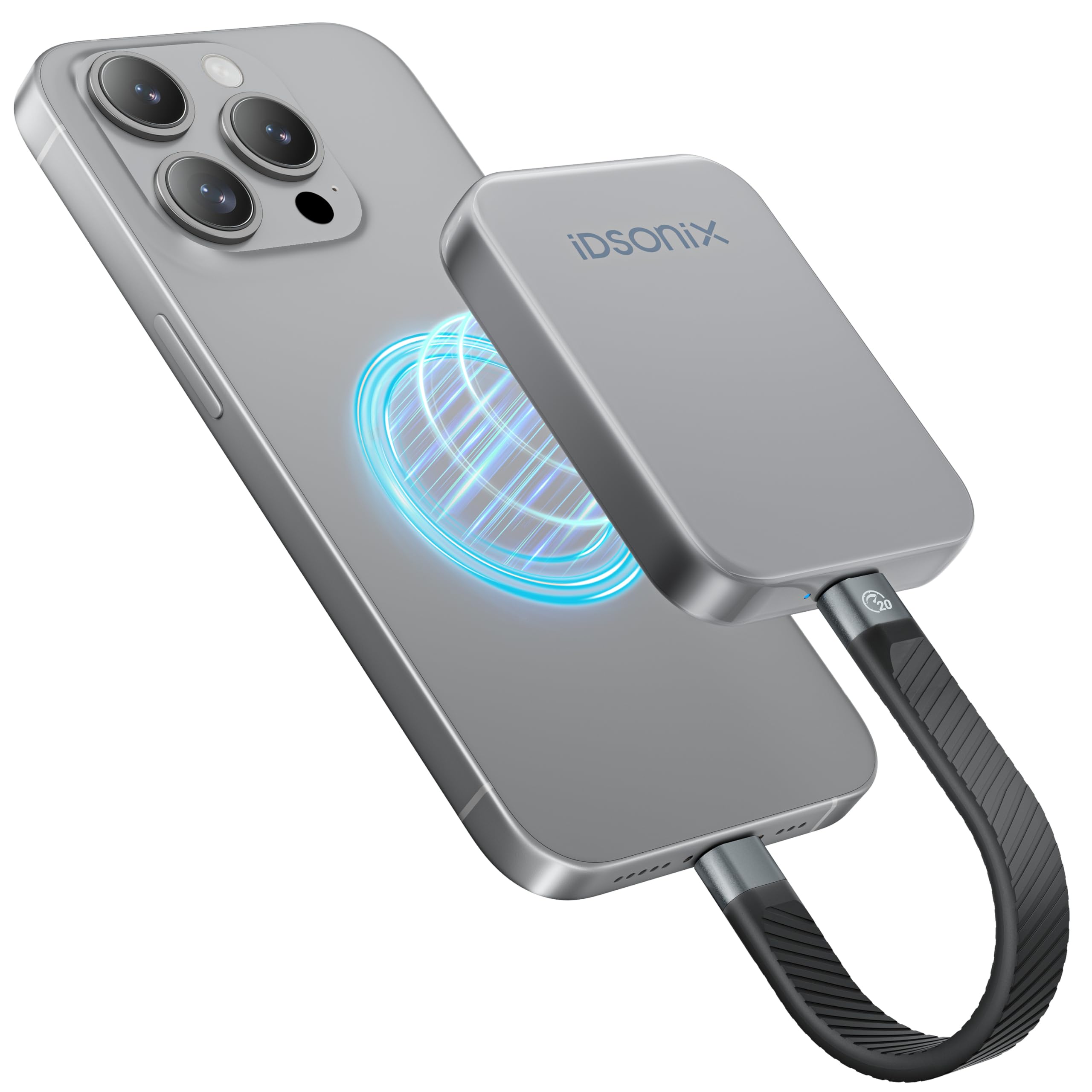 iDsonix 2TB Magnetic External SSD - Ultra Fast 2000MB/s, USB 3.2 Gen 2x2 Portable Solid State Drive with Type-C Cable - 4K ProRes HDR Recording Storage for Smartphones, Laptops, Tablets & PCs - Perfect for Video Editing, Gaming & Large File Transfers
