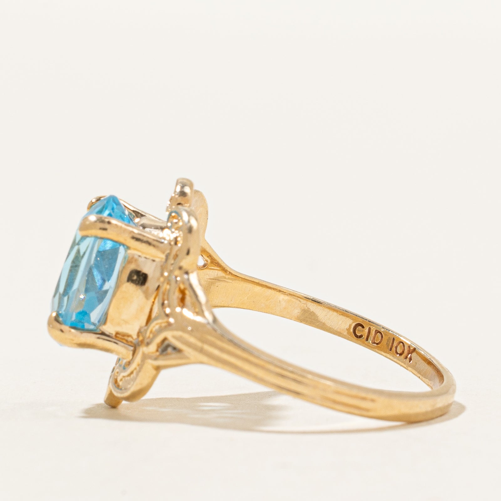 Blue Topaz Cocktail Ring - 2.30 Carat Gemstone Jewelry for Women | Size 6.25 | Elegant Statement Ring for Evening Parties, Weddings & Special Occasions