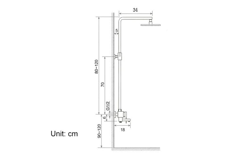 **Black Thermostatic Shower Faucet Set - Wall Mounted Rain Shower with Bidet Spray, Bath Mixer Tap for Hot & Cold Water (Chrome Finish) - Perfect for Modern Bathroom & Spa-Like Shower Experience**