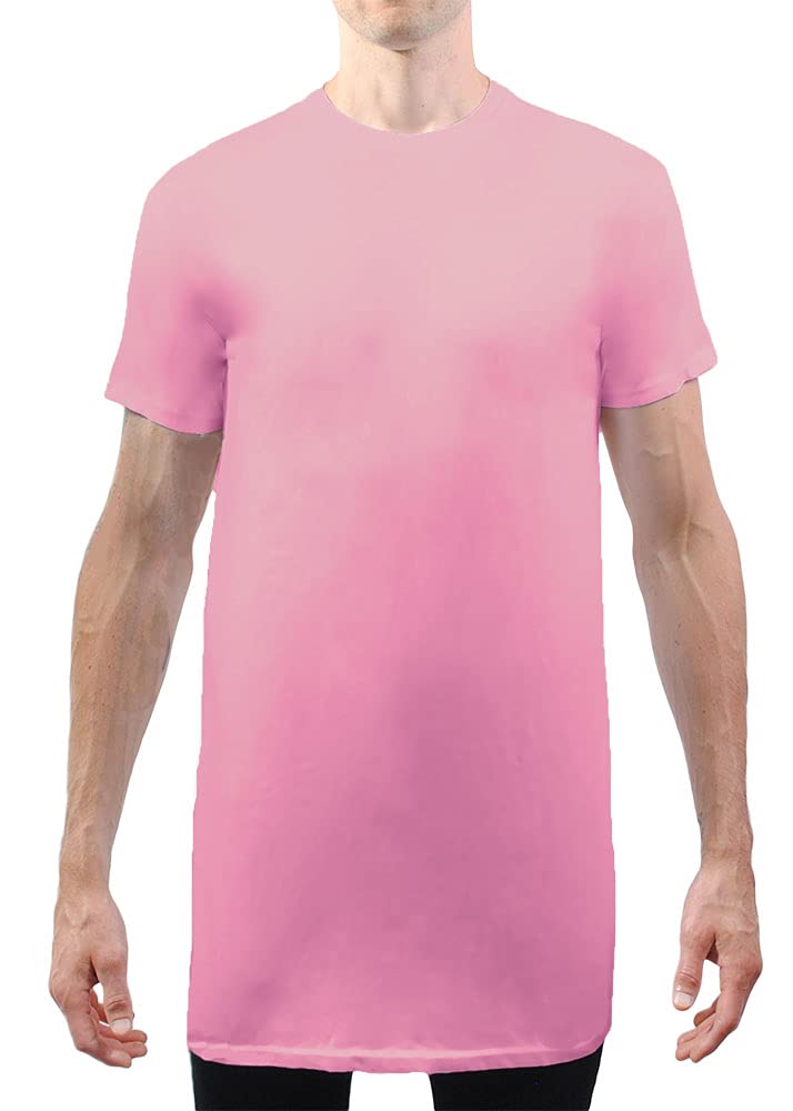 Extra Long Tall Men's T-Shirt - Soft Blend Cotton Tee for Casual Wear & Layering | Perfect for Work, Gym & Everyday Comfort