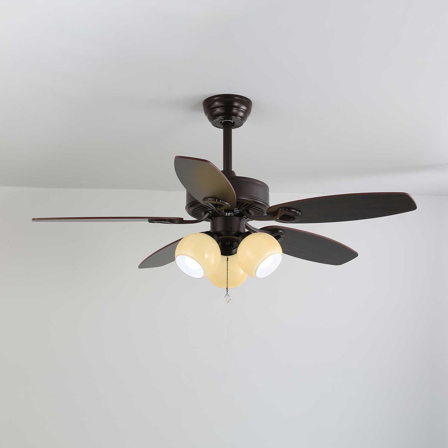Calantha Bloom Ceiling Fan with Light Kit - 52 Inch Modern Flush Mount Fan with Remote Control, 3 Speeds & Reversible Motor for Bedroom, Living Room & Office