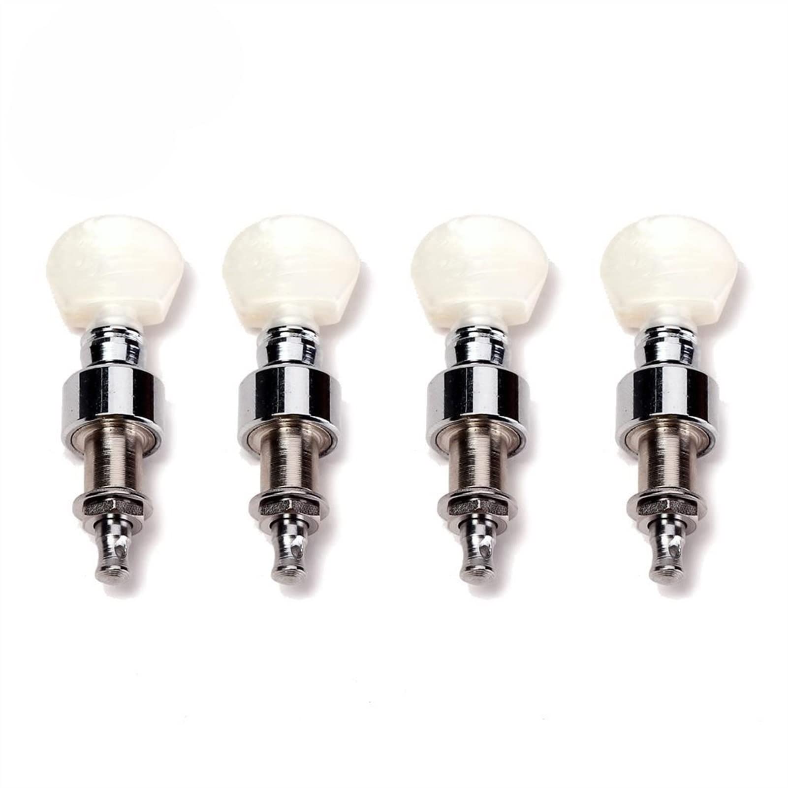 Chrome Geared 5-String Banjo Tuners with Bushing Spacer - Professional Machine Heads & Knobs for Precise Tuning | Perfect for Bluegrass, Folk & Country Musicians