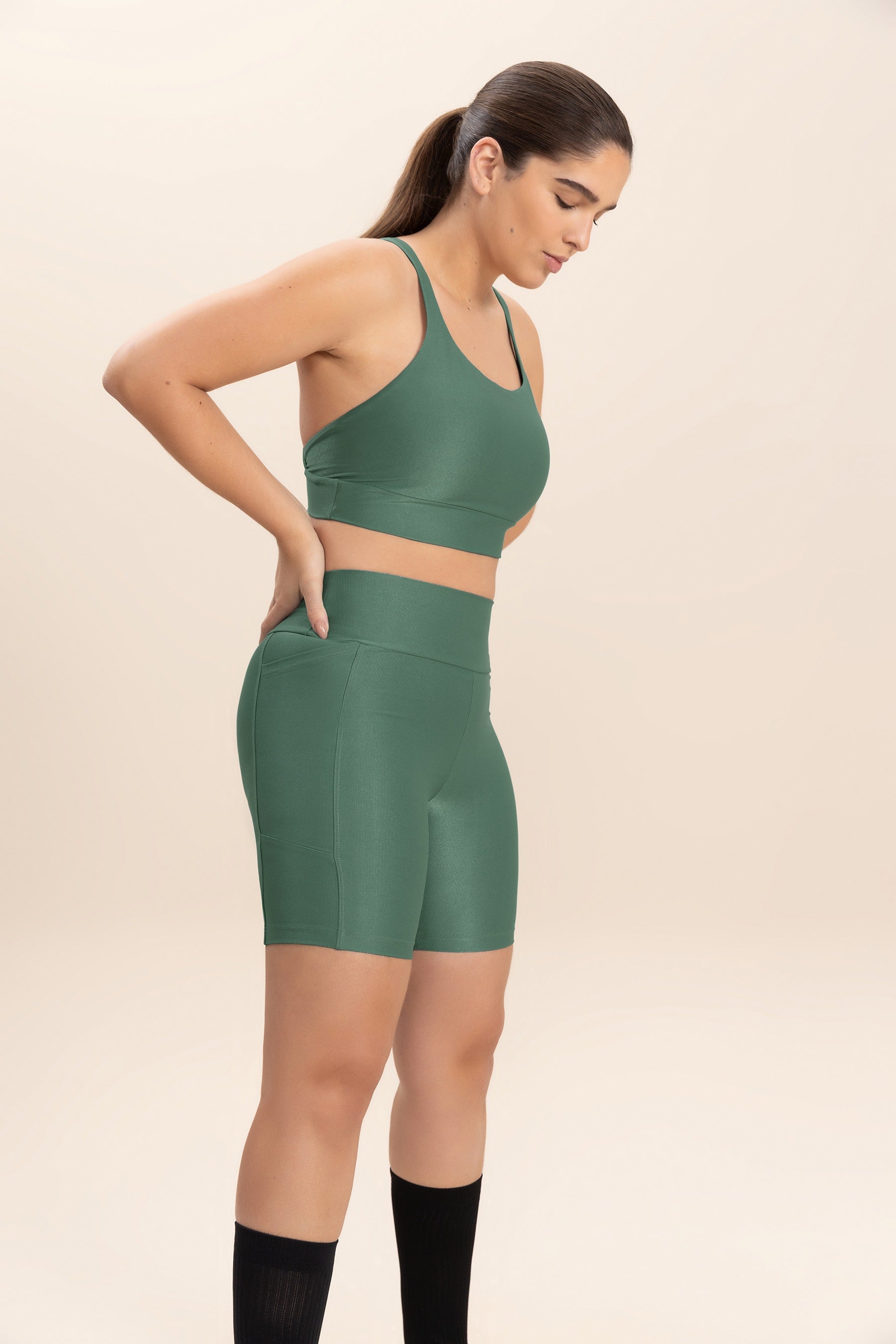 Allure® Adaptiv Long Shorts for Women - Stretchy Comfortable Workout & Lounge Shorts - Perfect for Yoga, Running, and Casual Wear