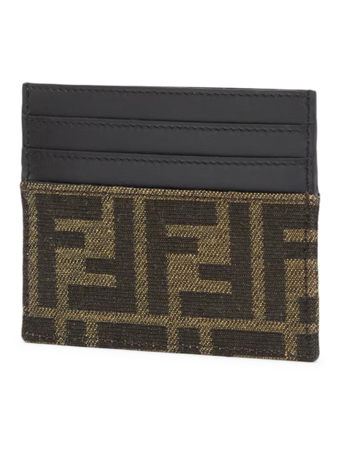 FENDI FF Jacquard Card Holder Wallet - Luxury Designer Card Case for Men & Women - Perfect for Everyday Use, Travel, and Gifting