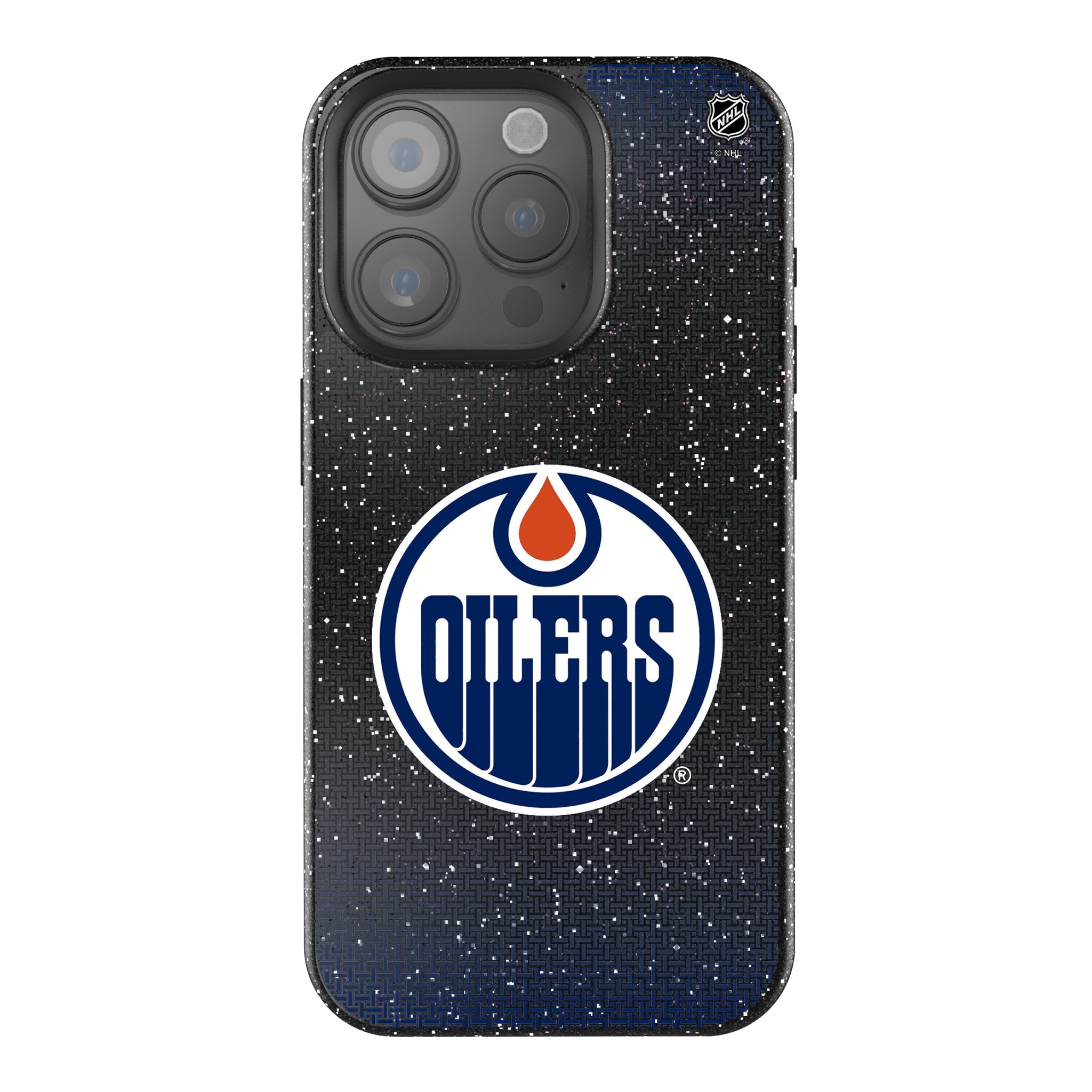 Edmonton Oilers Rhinestone Glitter Phone Case for iPhone 14 13 12 11 Pro Max XR XS - Stylish Hockey Team Design with Crystal Bling - Perfect for Games, Parties & Everyday Use