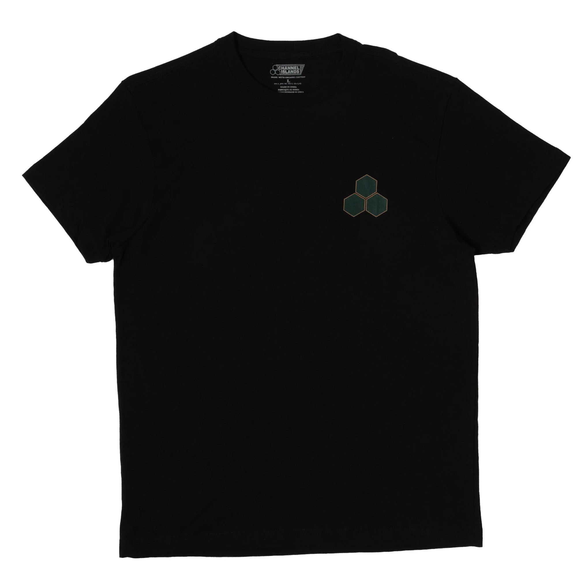 Channel Islands Two-Tone Hex Men's Short Sleeve T-Shirt - Black | Casual Summer Wear & Street Style Fashion