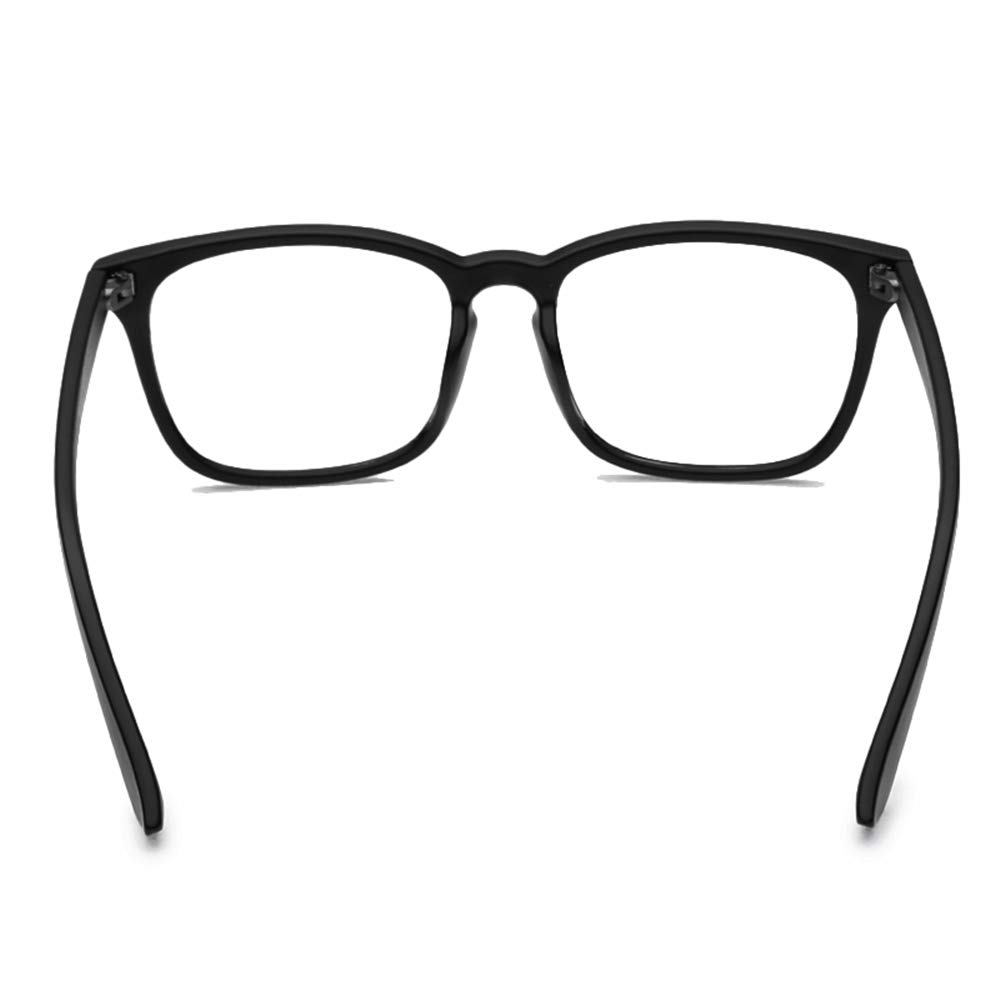 JCERKI Myopia Glasses for Distance Vision - Black Frame Unisex Prescription Eyewear for Reading, Driving & Computer Use
