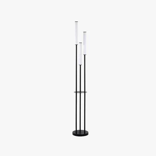 Slim Pole Floor Lamp - Modern 3-Light Adjustable Standing Lamp for Living Room, Bedroom & Office - Perfect for Reading, Relaxing & Ambient Lighting