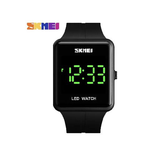 SKMEI 1566 LED Digital Sports Watch for Men & Women - Waterproof, Shockproof, Stopwatch, Alarm - Perfect for Running, Hiking, Gym Workouts