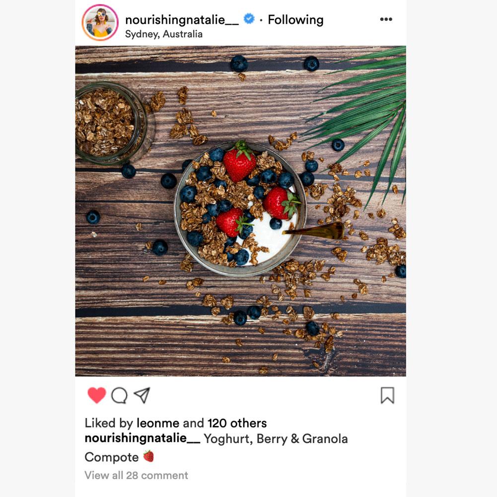 Flat Lay Instagram Backdrop - Erskineville Brown Wooden Photo Background (56cm x 87cm) for Product Photography, Blogging & Social Media Content Creation