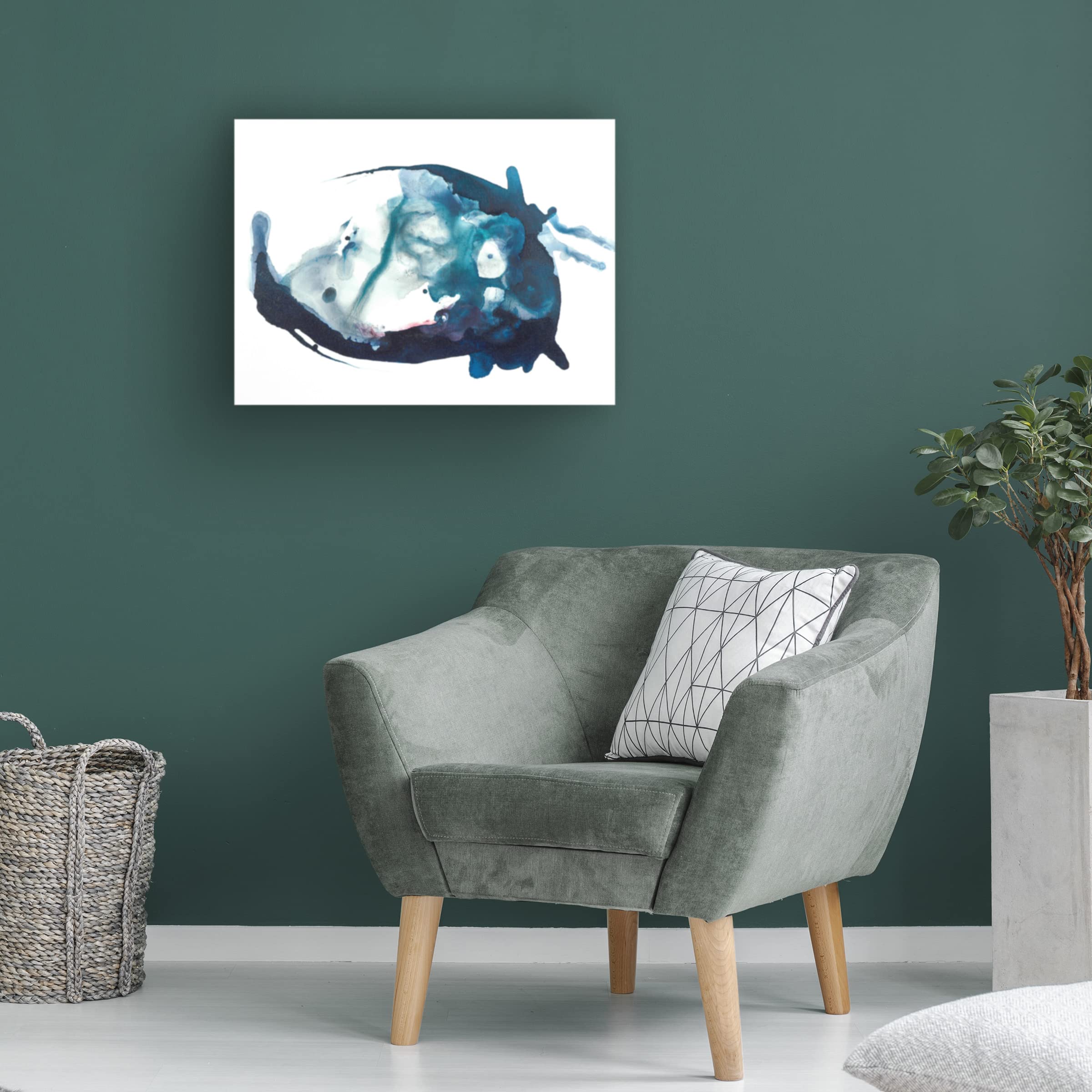 Valerie Russell 'Lagoon' Canvas Wall Art Print - Tropical Beach Landscape Painting for Living Room, Bedroom & Office Decor | Trademark Fine Art Collection