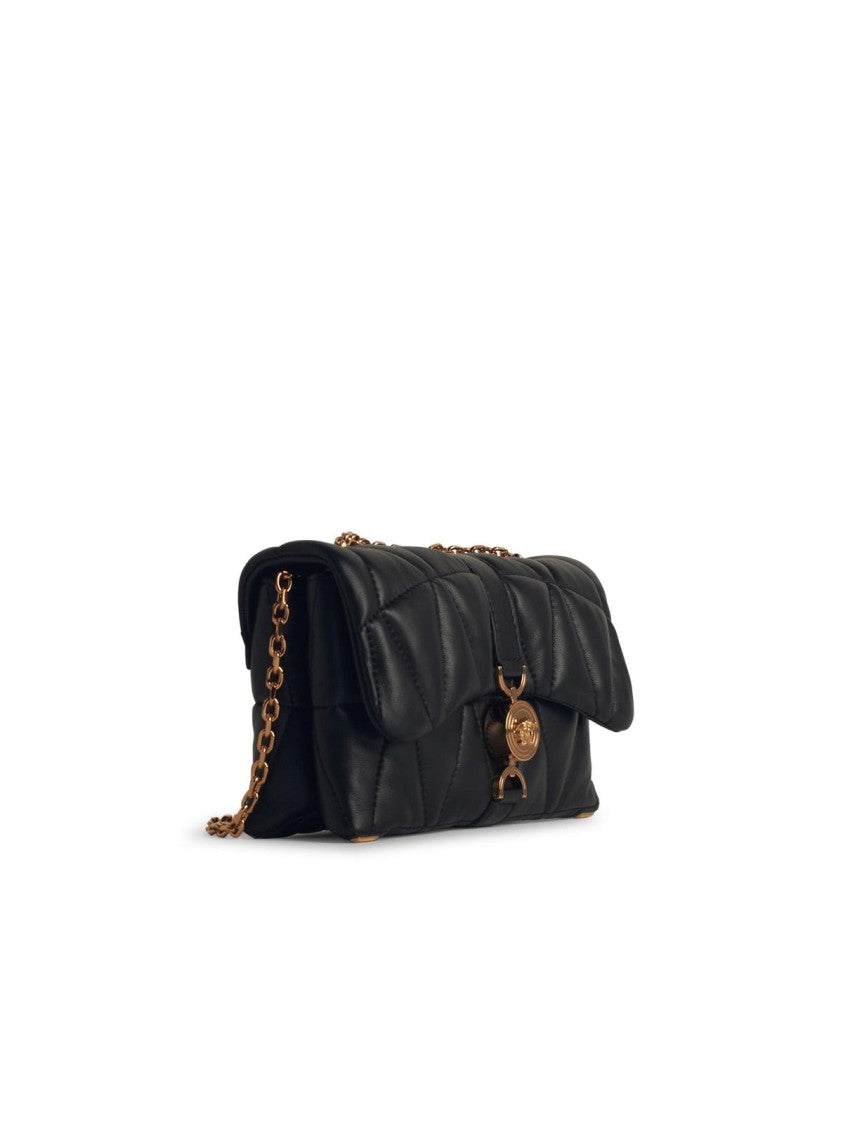Cleio Small Black Leather Crossbody Bag for Women - Stylish & Compact Purse for Everyday Use, Travel, and Date Nights