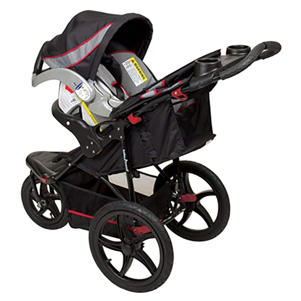 Baby Trend Range Jogger Stroller - Lightweight Compact Folding Stroller with Adjustable Canopy, Millennium | Perfect for Jogging, Shopping & Travel with Your Baby