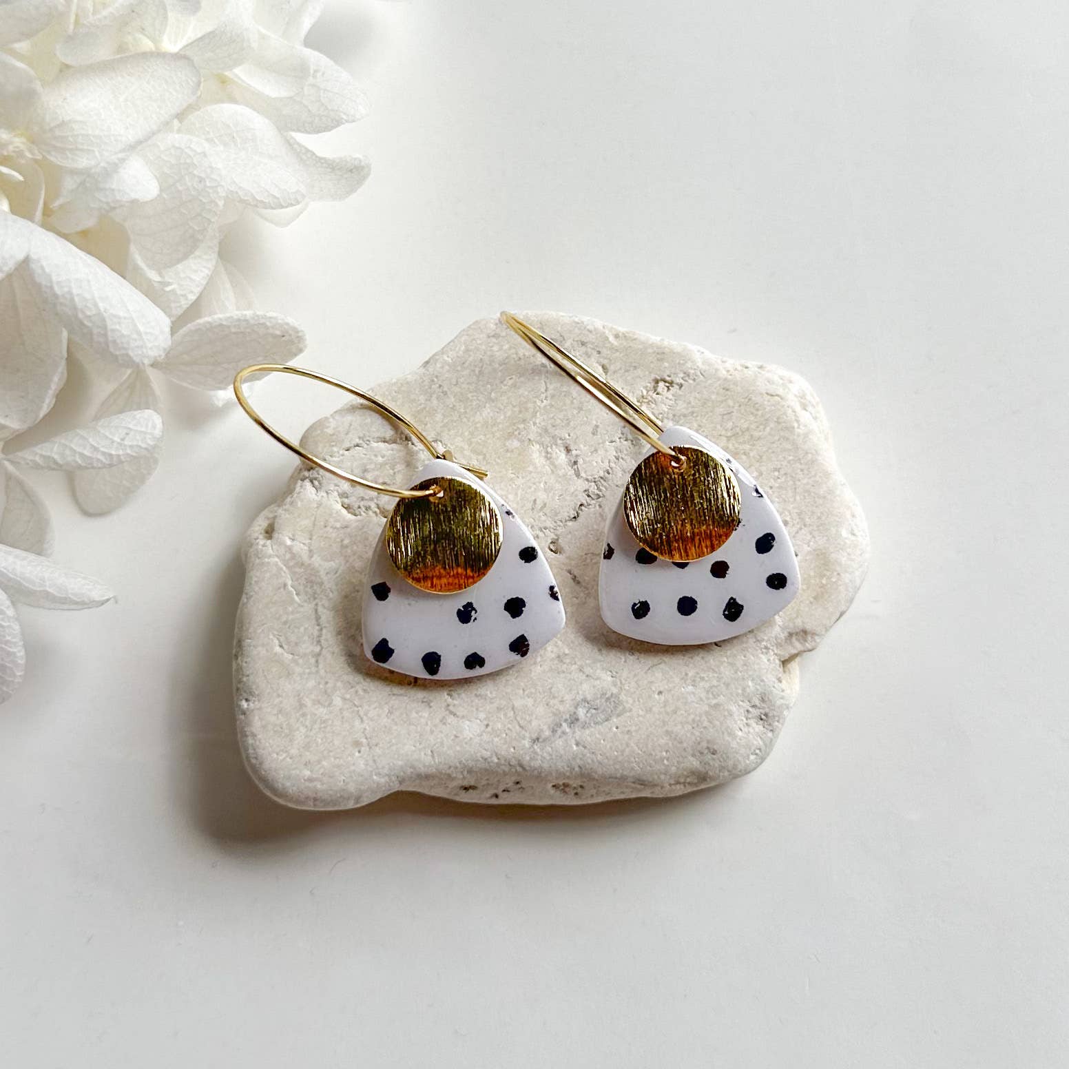 Black & White Spot Collection: Stylish Stud Earrings for Women - Perfect for Parties, Work & Everyday Wear