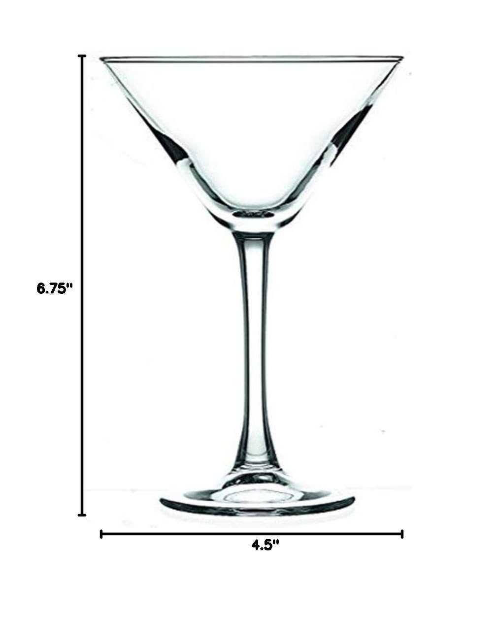 Restaurantware Cascata 12-Piece 8oz Stemmed Martini Glasses Set - Chip-Resistant, Lead-Free, Dishwasher Safe Cocktail Glasses for Martinis, Margaritas & Mixed Drinks | Perfect for Home Bars, Parties & Restaurants
